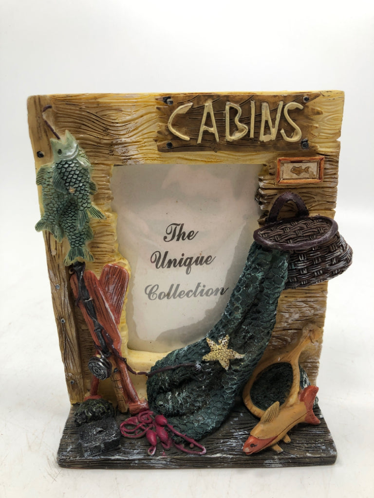 3D RESIN CABIN PICTURE FRAME.