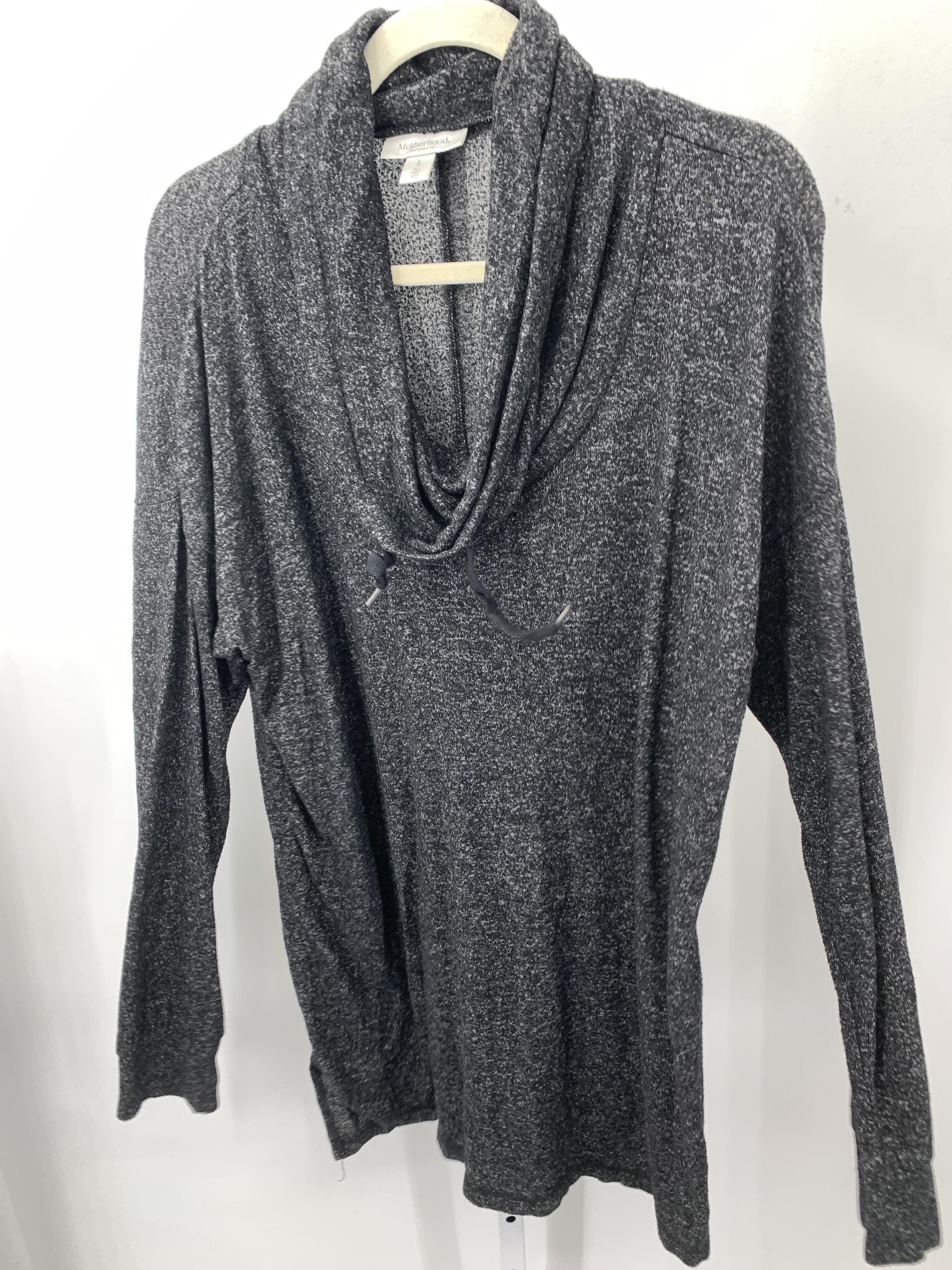 Motherhood Black Size Large Maternity Long Sleeve Shirt