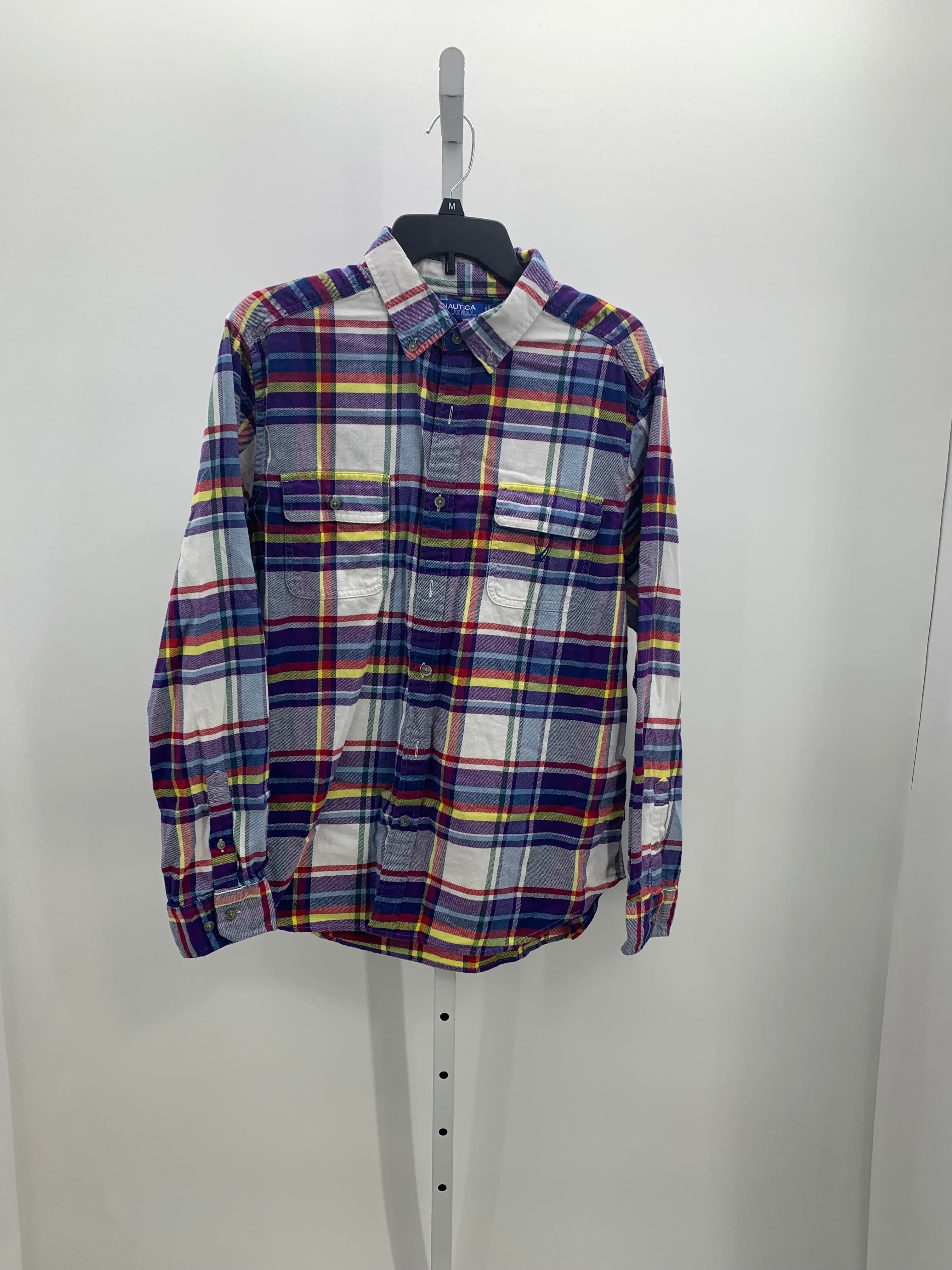PLAID BTN DOWN