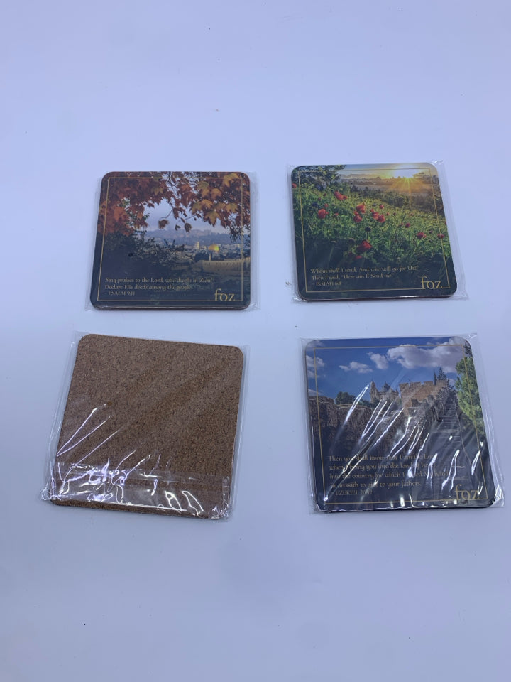 4 NIP COASTERS.