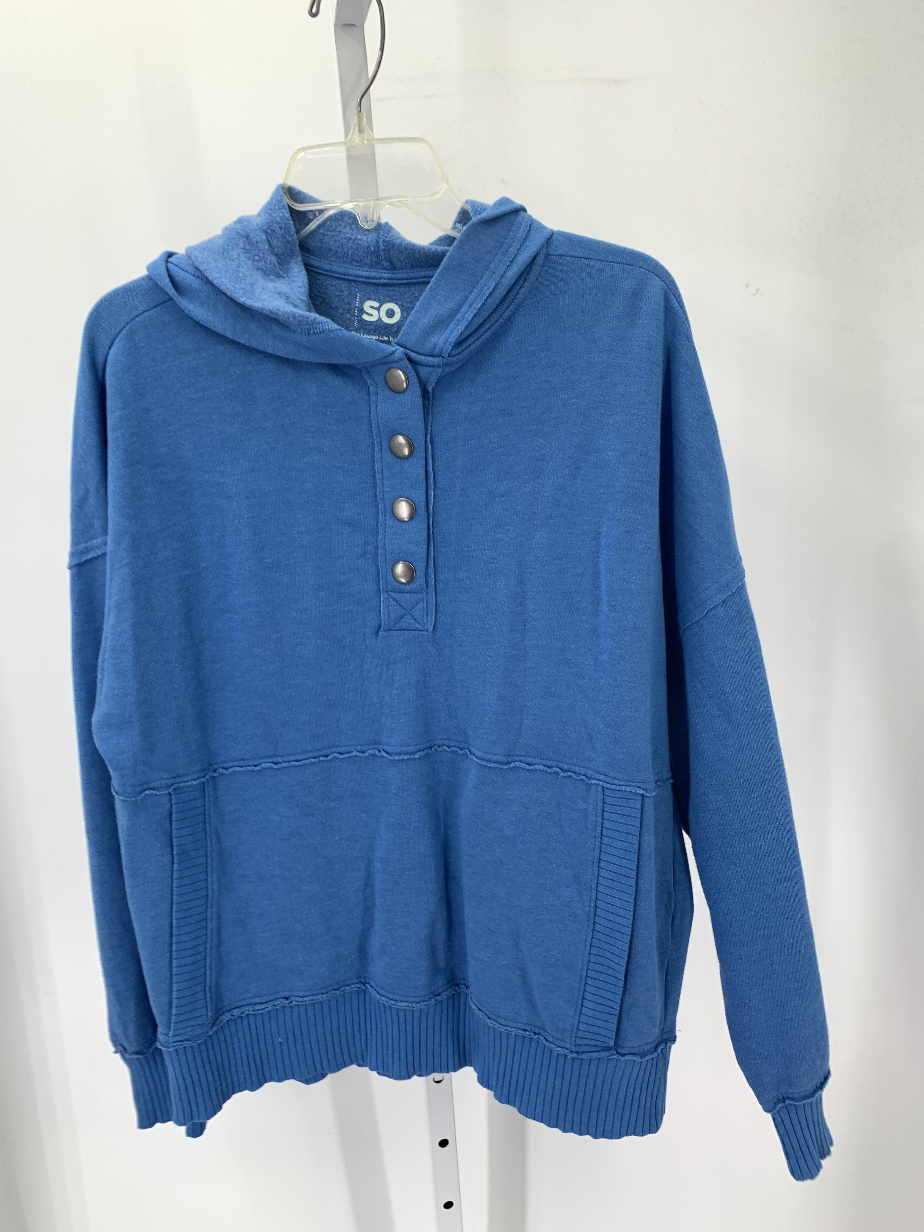 SO Size Large Juniors Long Sleeve Shirt