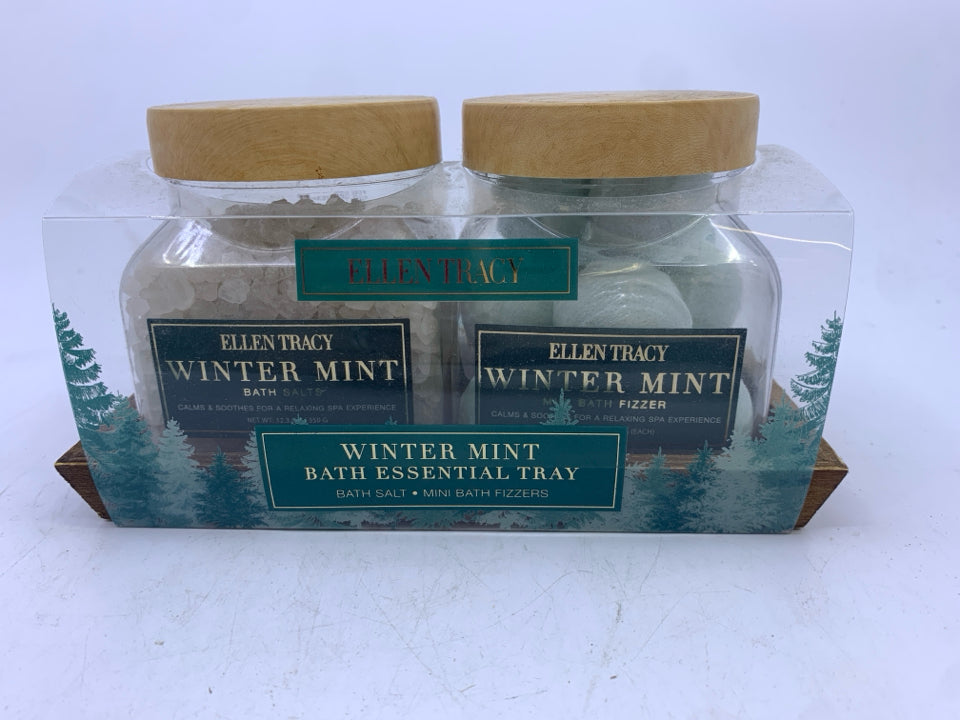 WINTER MINT BATH SET.