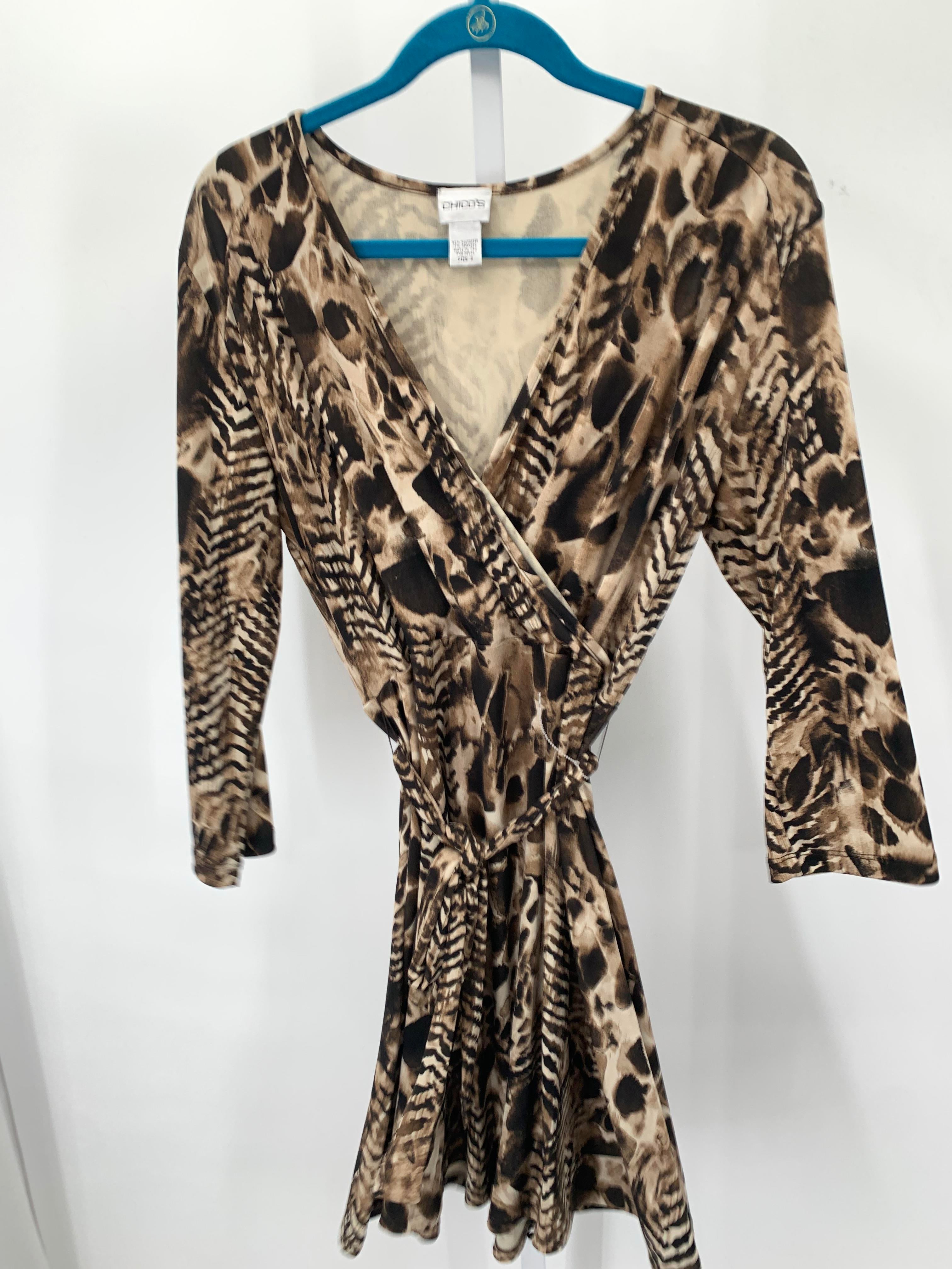 Chico's Size Medium Misses Long Sleeve Dress