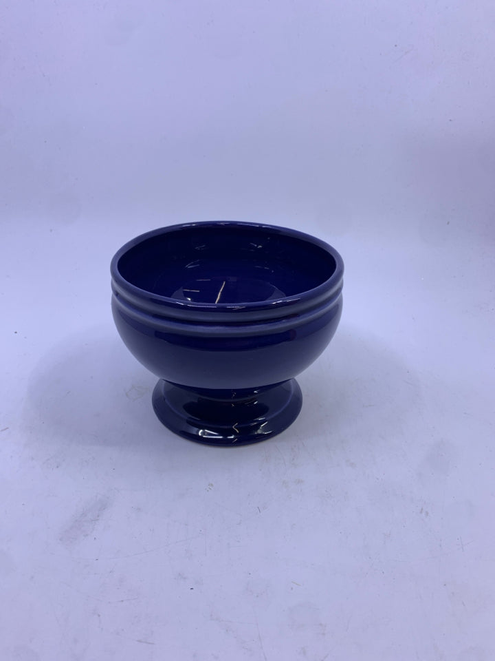 COBALT BLUE CERAMIC URN STYLE BOWL-WILLIAM SONOMA.