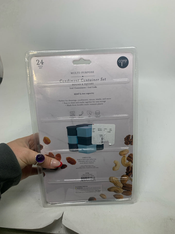 NIP 24 PC SET CONDIMENT CONTAINER SET.