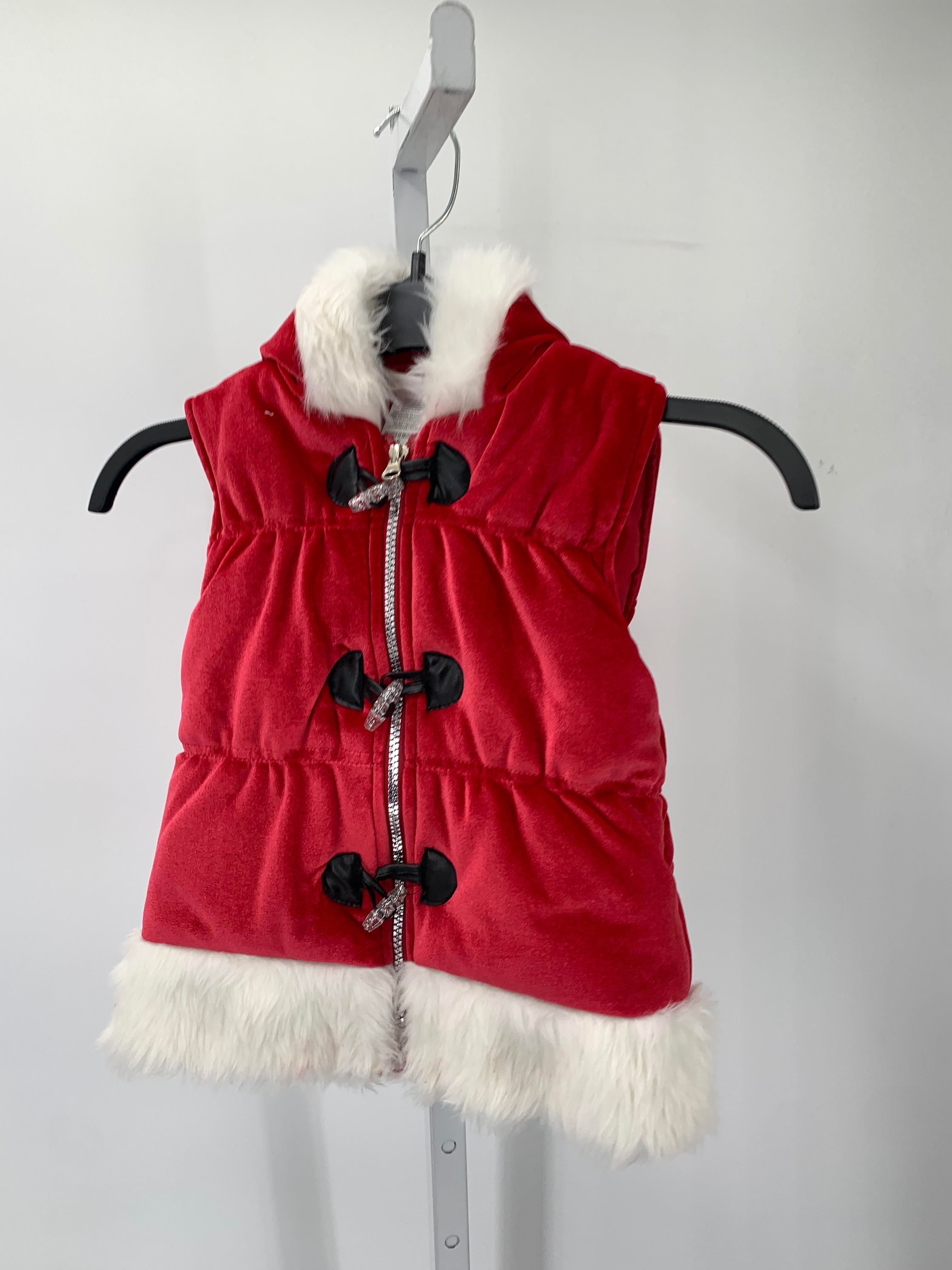 VEST FAUX FUR HOODED TRIM