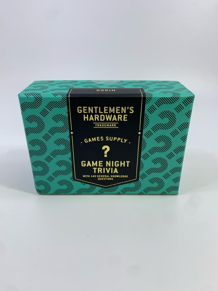 NIP GENTLEMENS HARDWARE TRIVIA GAME.