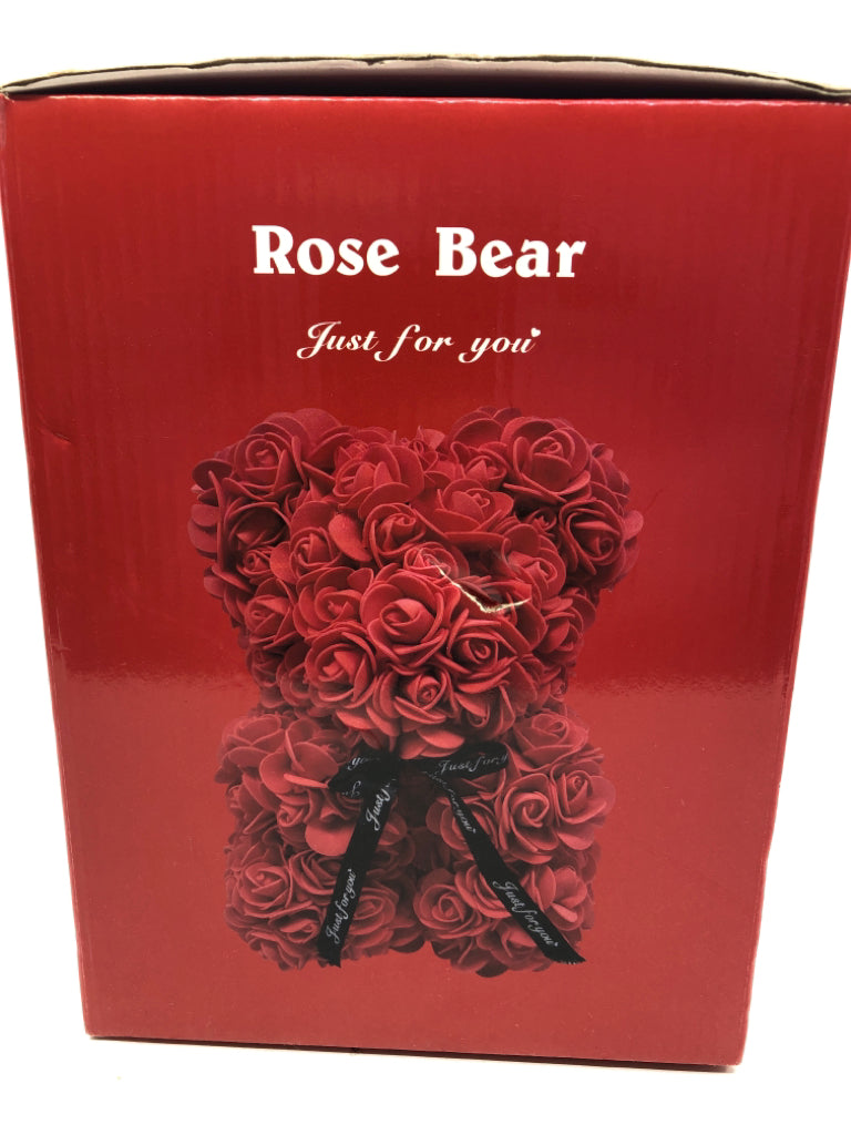 NIB RED ROSE BEAR.