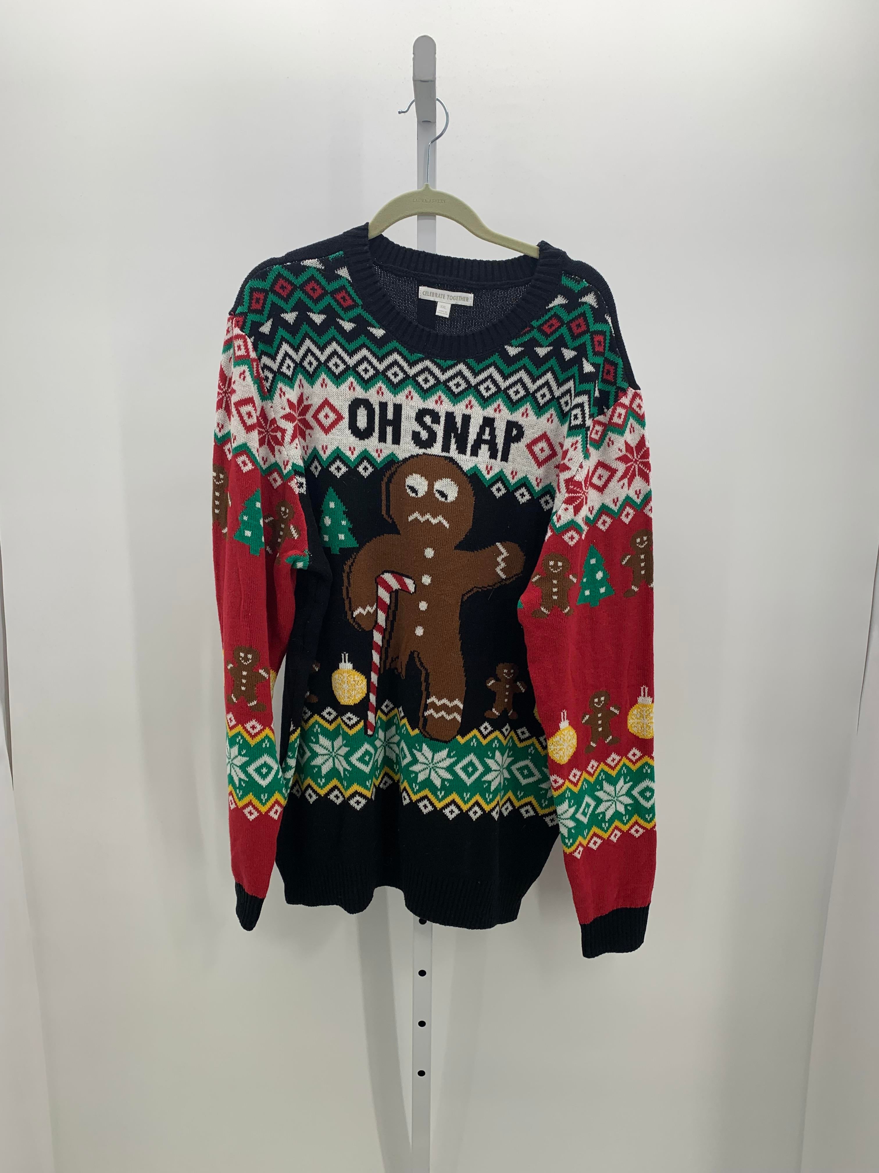 LONG SLV SWEATER OH SNAP.
