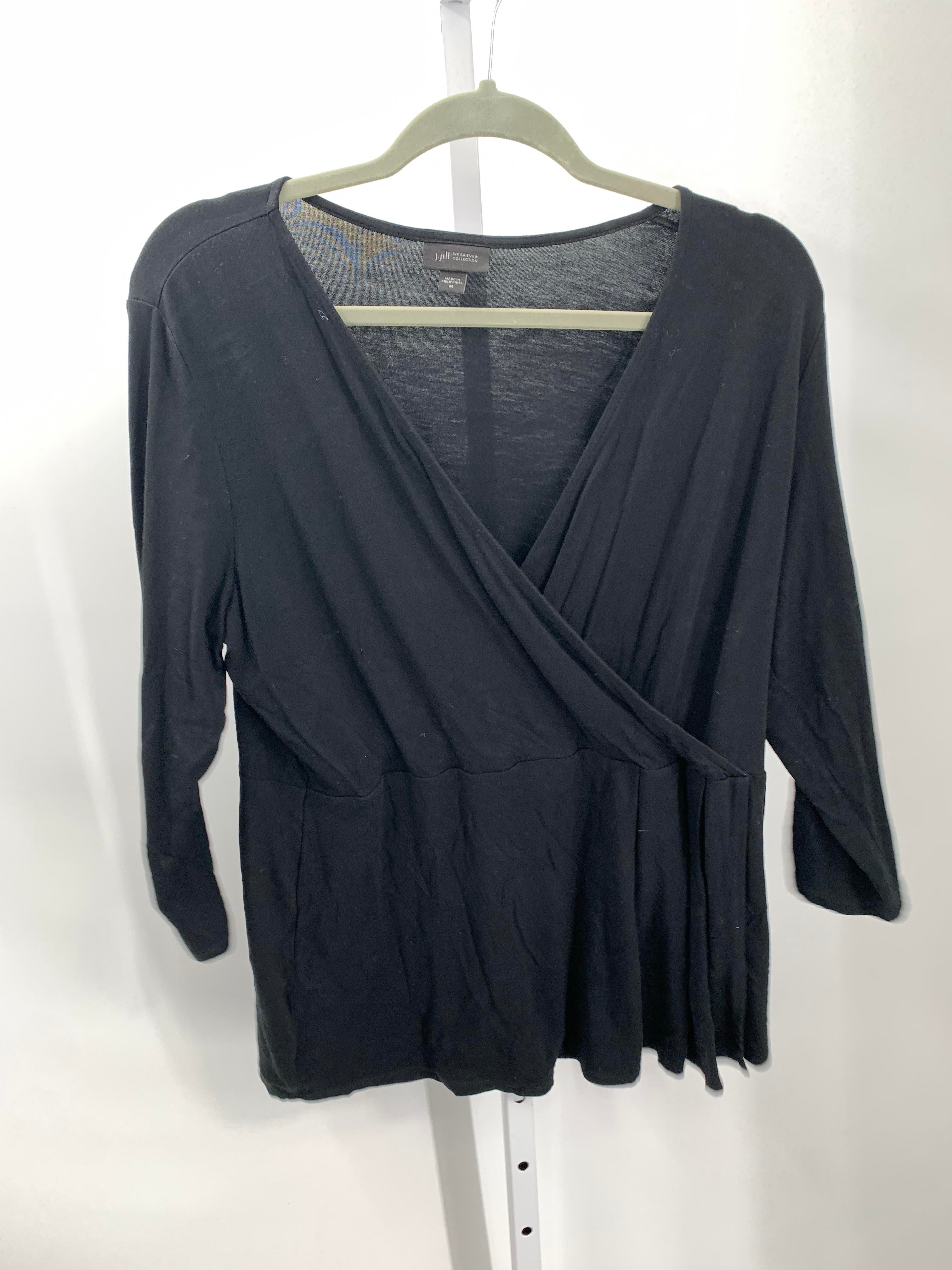 J-Jill Size Medium Misses 3/4 Sleeve Shirt