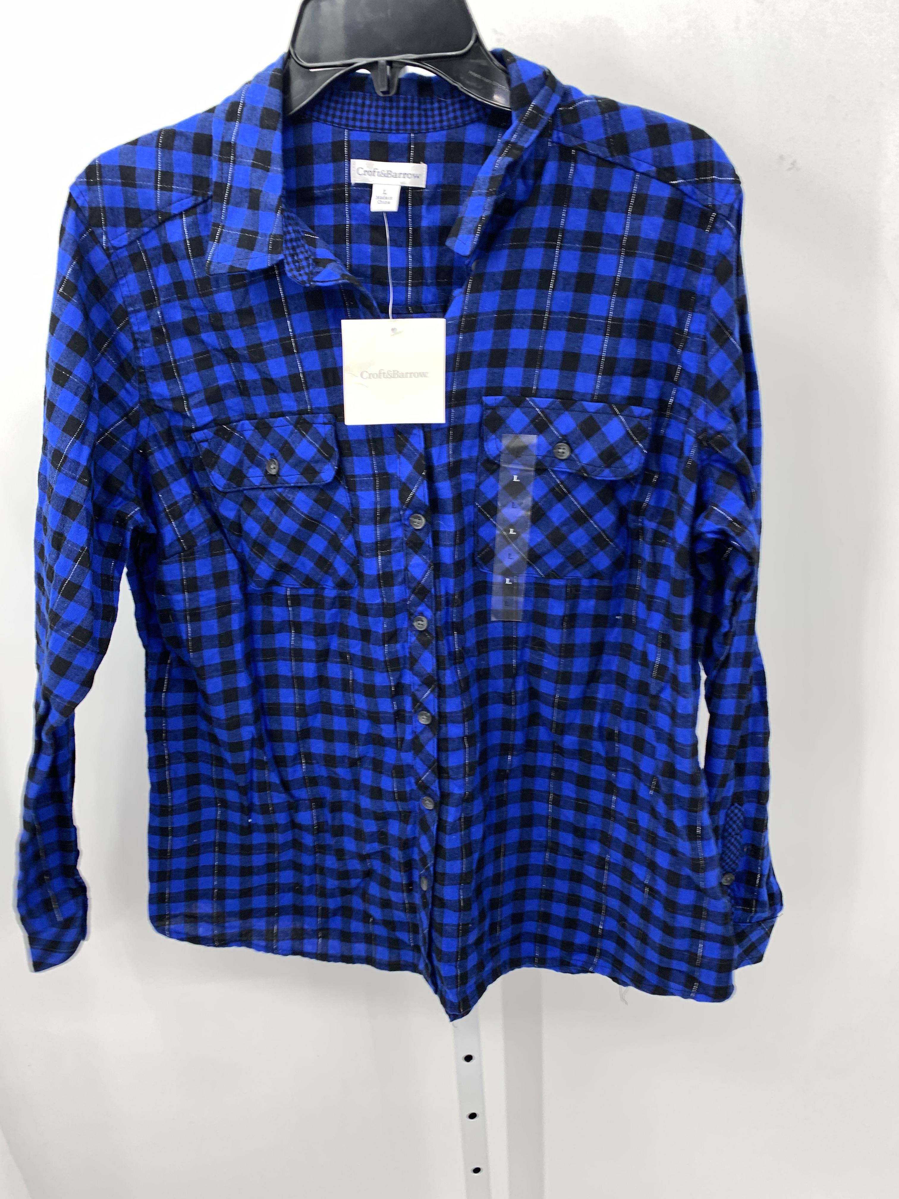 Croft & Barrow Size Large Misses Long Sleeve Shirt