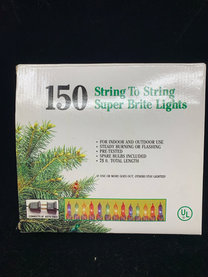 NIB 150 STRING TO STRING LIGHTS.