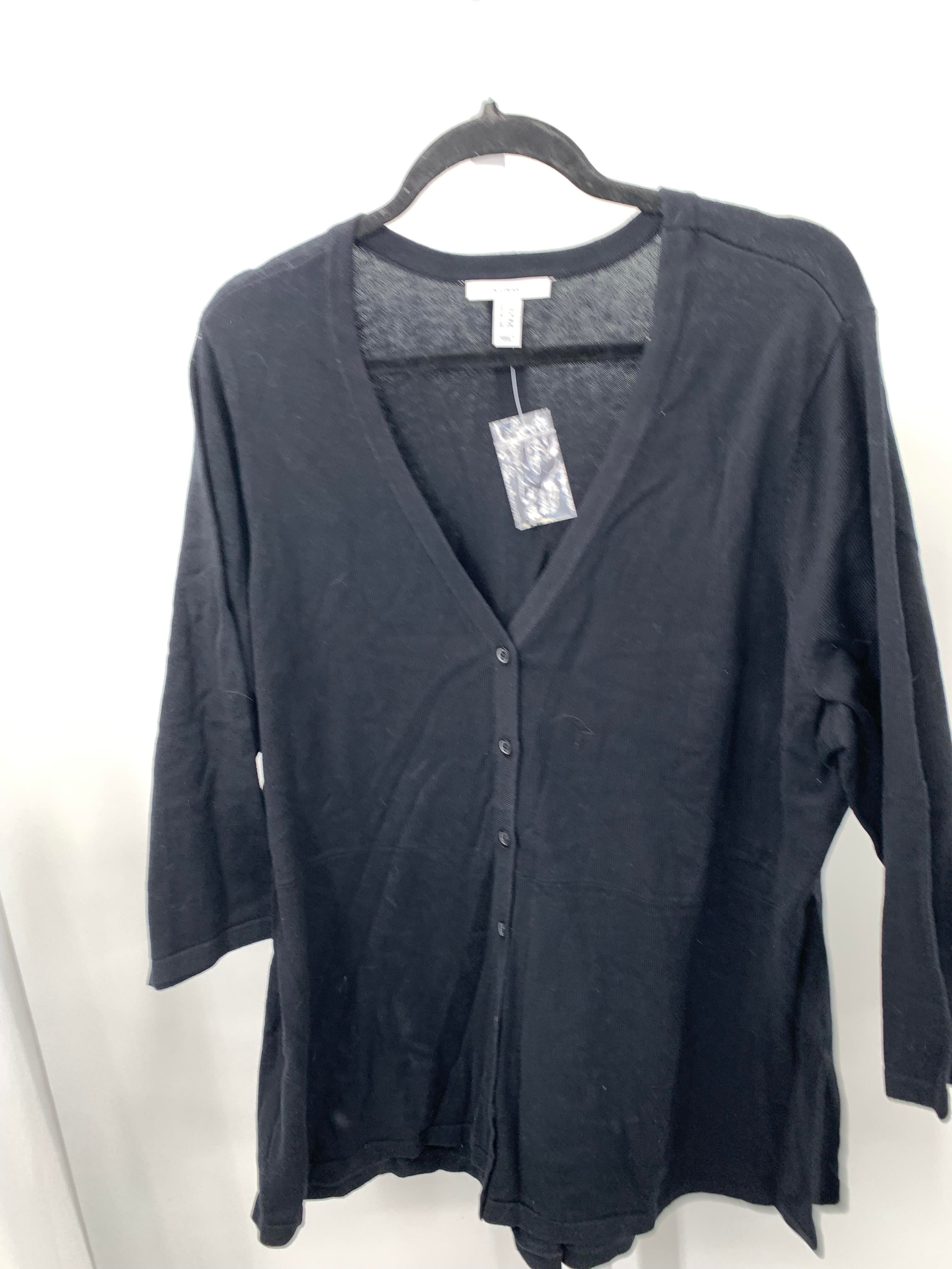 Isaac Mizrahi Size 1X Womens 3/4 Sleeve Sweater