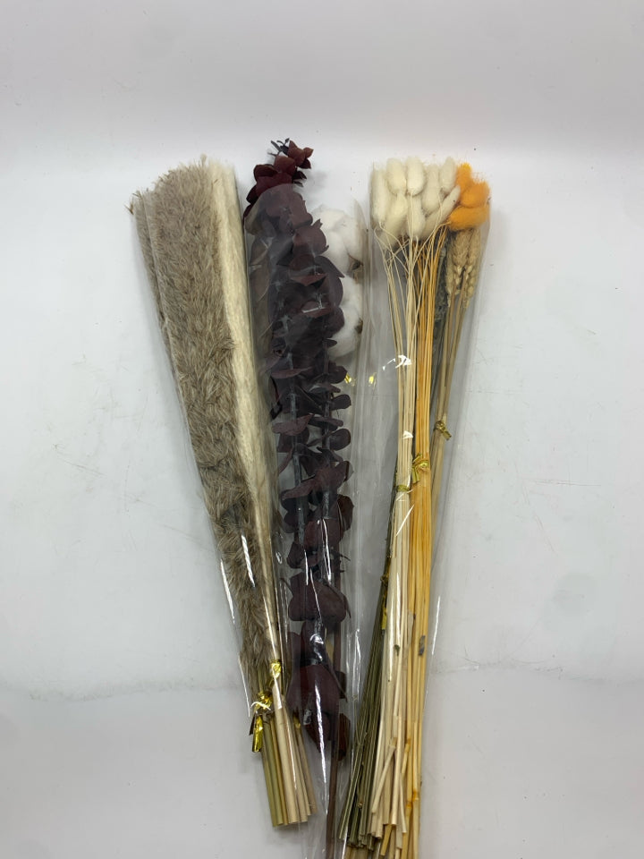 FAUX WILDFLOWER BUNDLES IN BOX.