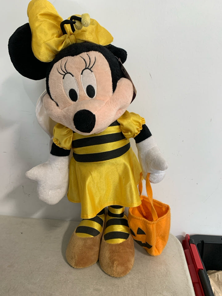 MINNIE MOUSE IN BUMBLE BEE COSTUME W/ TAG.