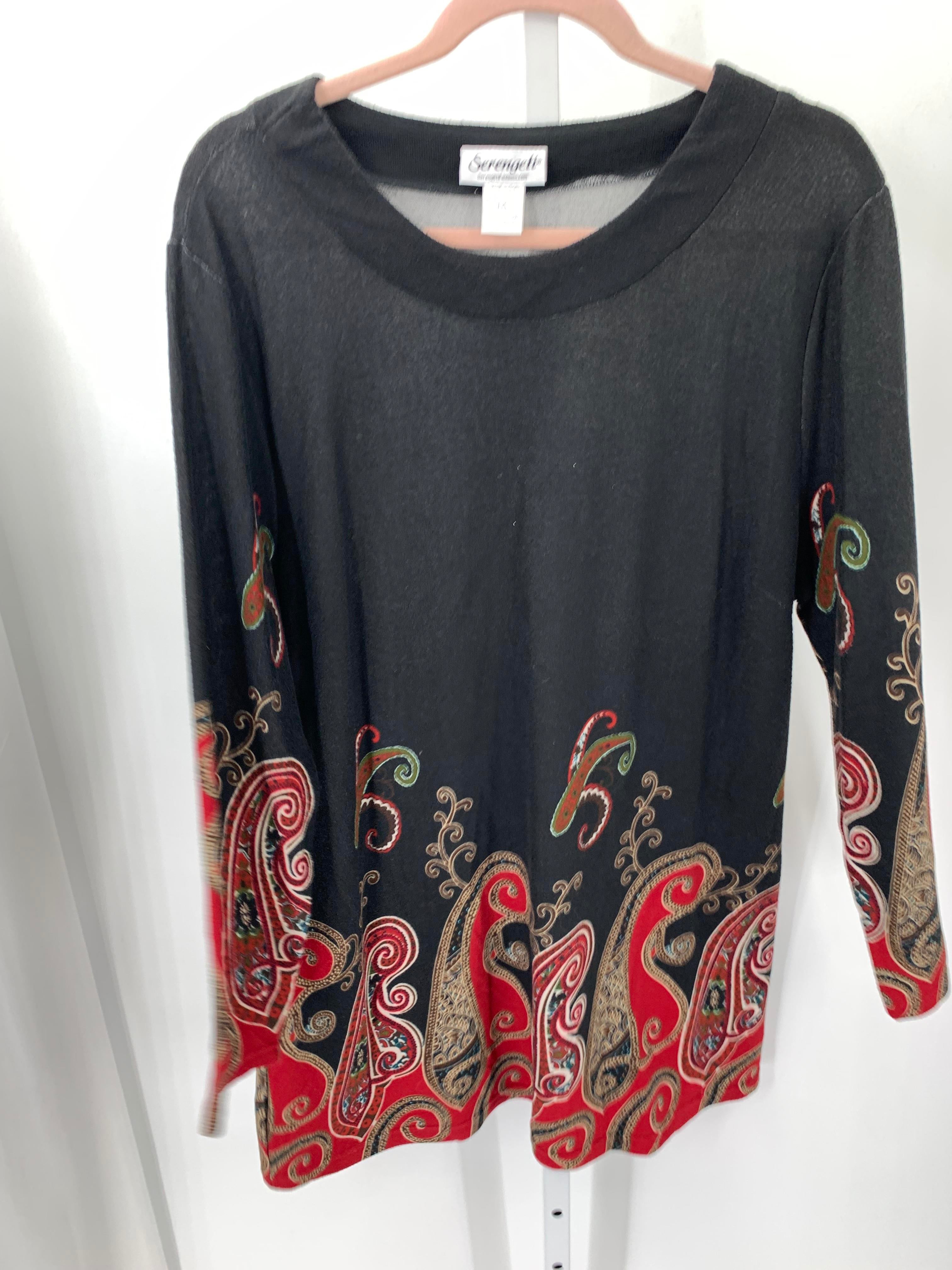 Size 1X Womens Long Sleeve Shirt