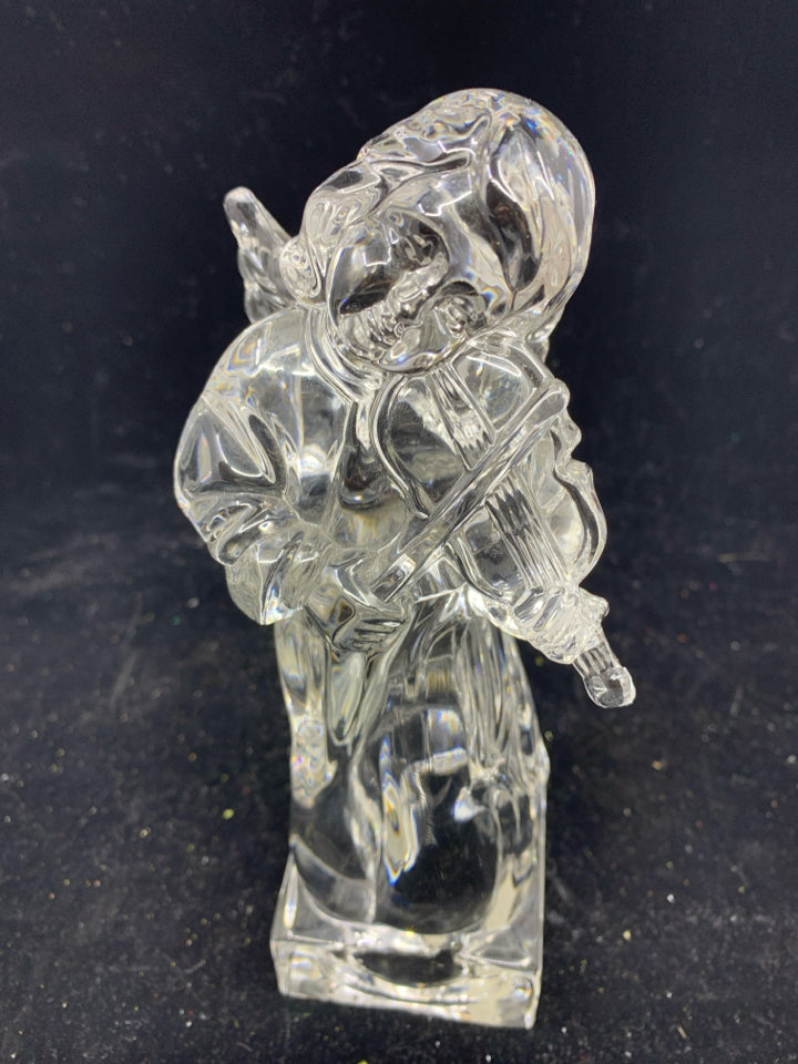 GLASS ANGEL PLAYING VIOLIN 7.