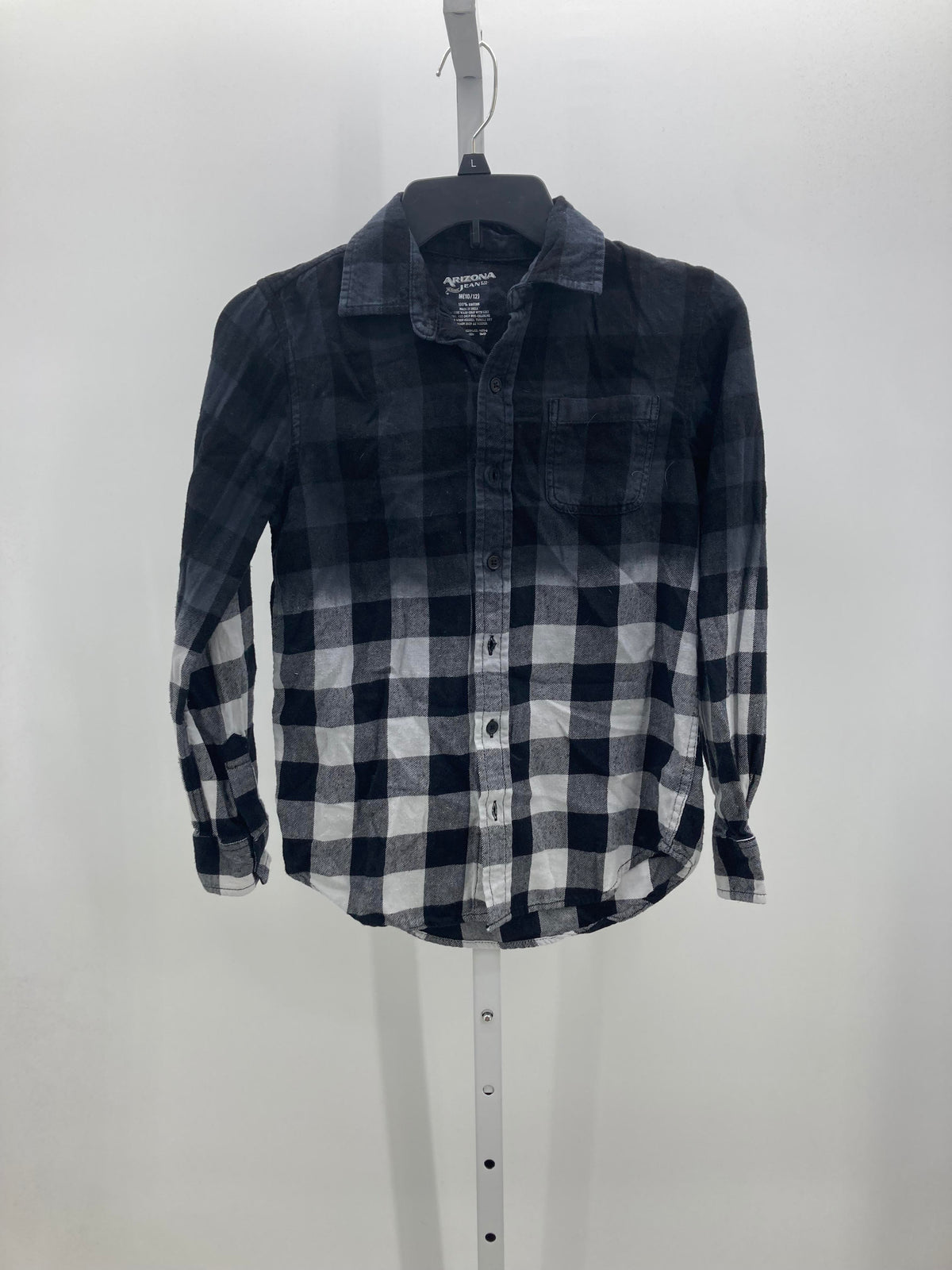 PLAID BTN DOWN