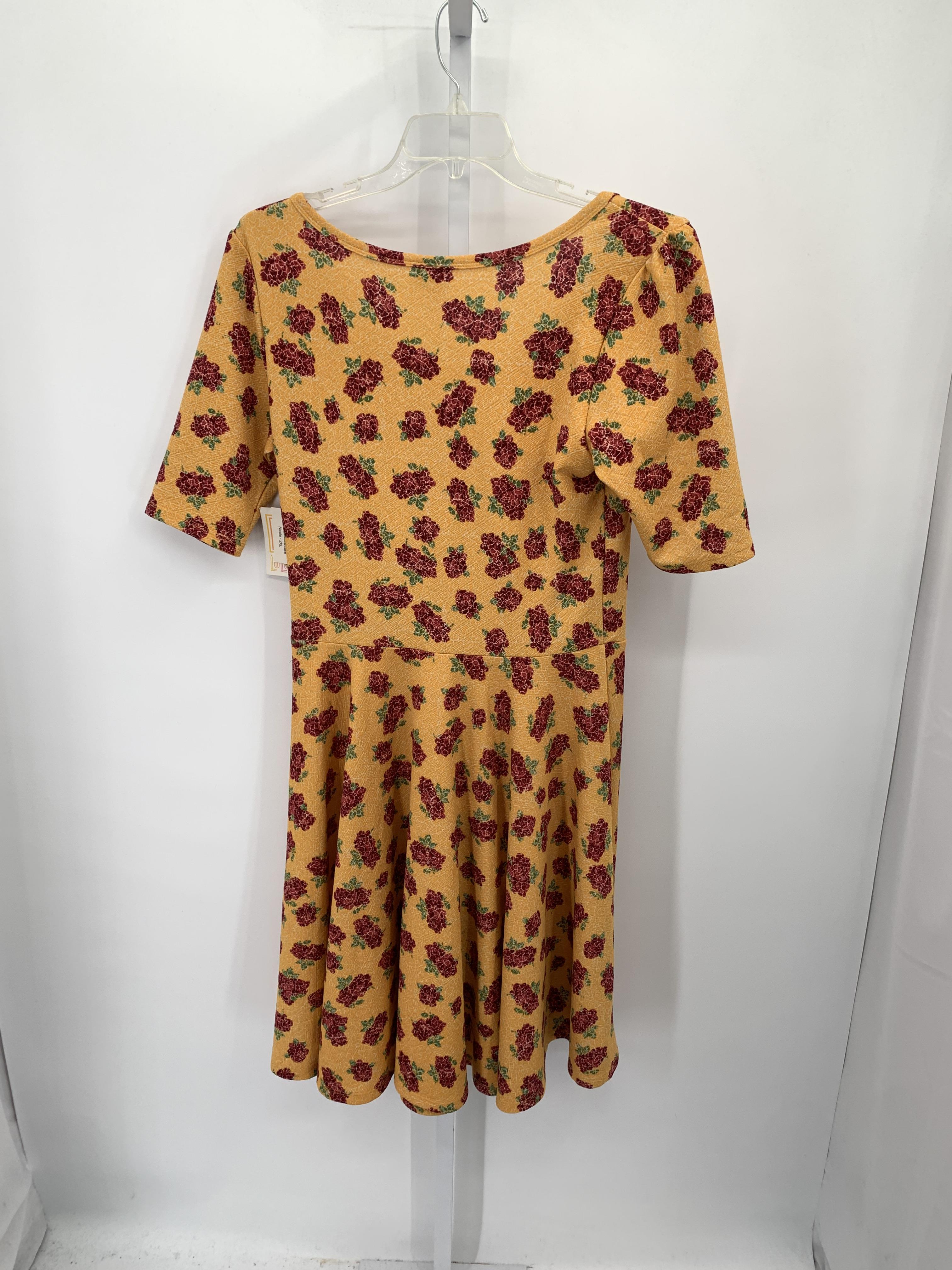 Lularoe Size 2X Womens Short Sleeve Dress