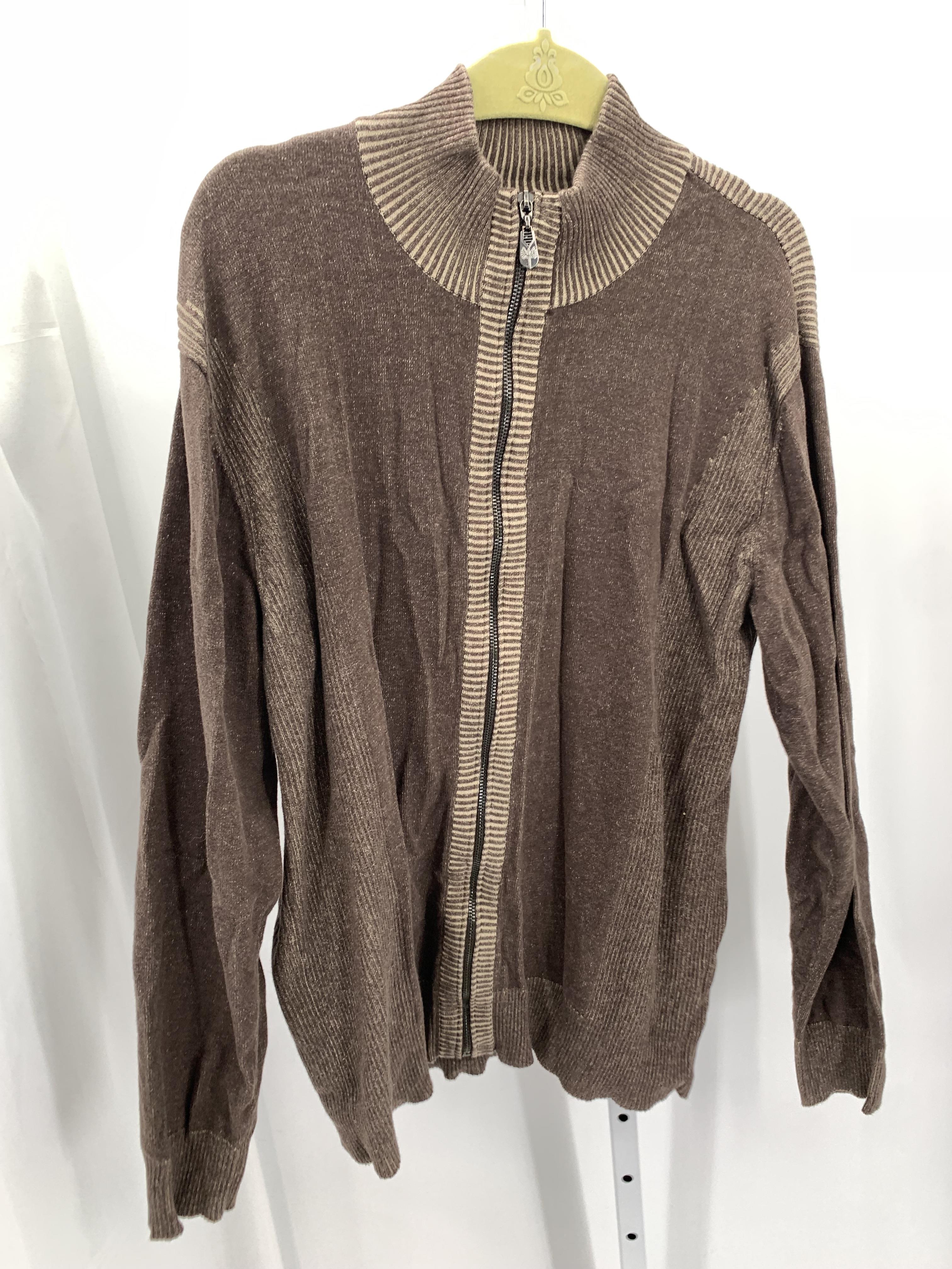 STRIPES ZIP UP SWEATER