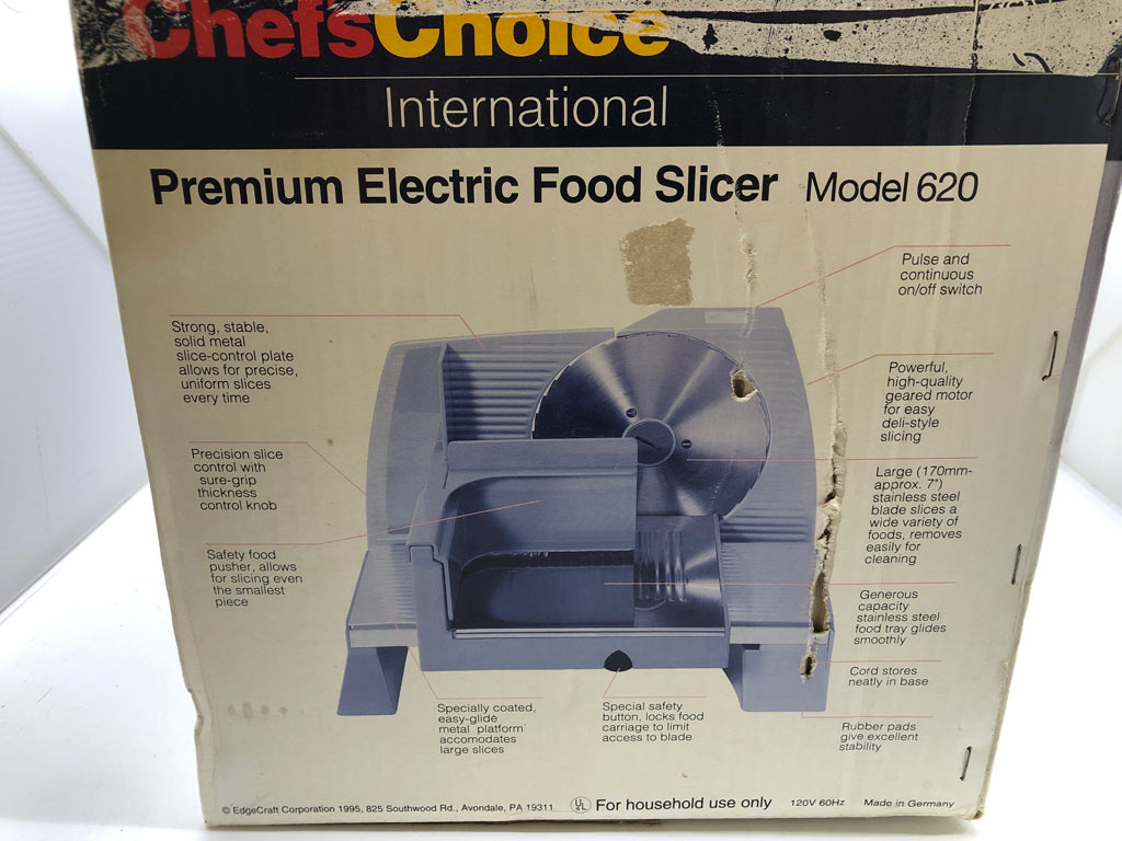 NIB PREMIUM ELECTRIC FOOD SLICER.