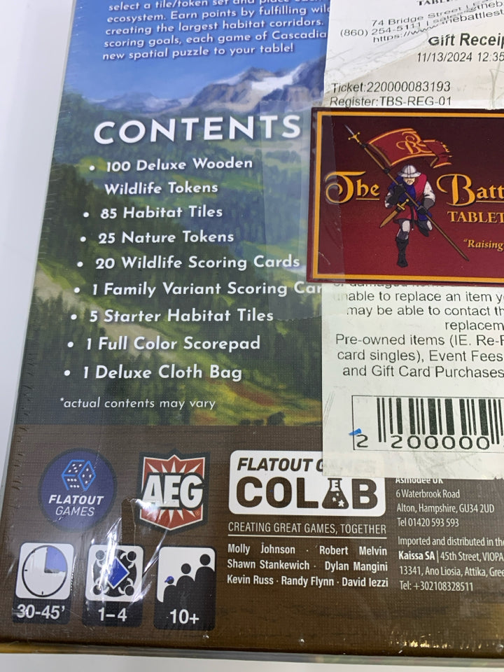 NIP CASCADIA BOARD GAME