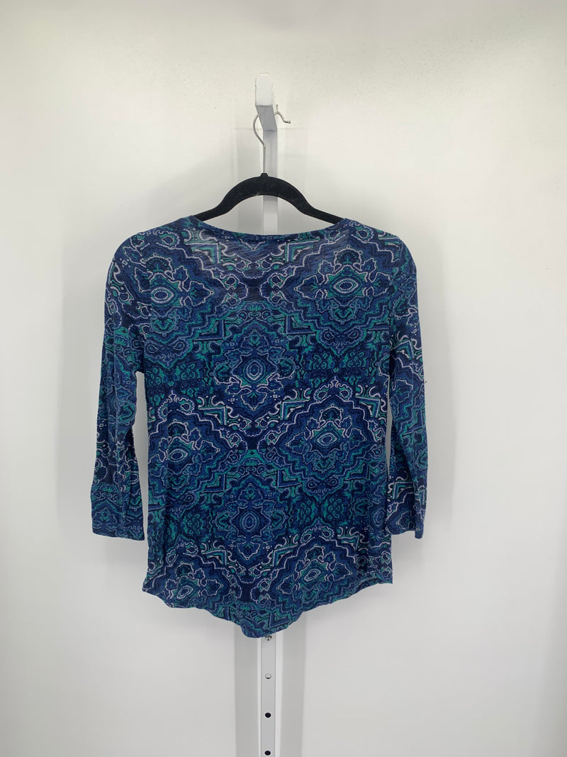 Lucky Brand Size Small Misses 3/4 Sleeve Shirt