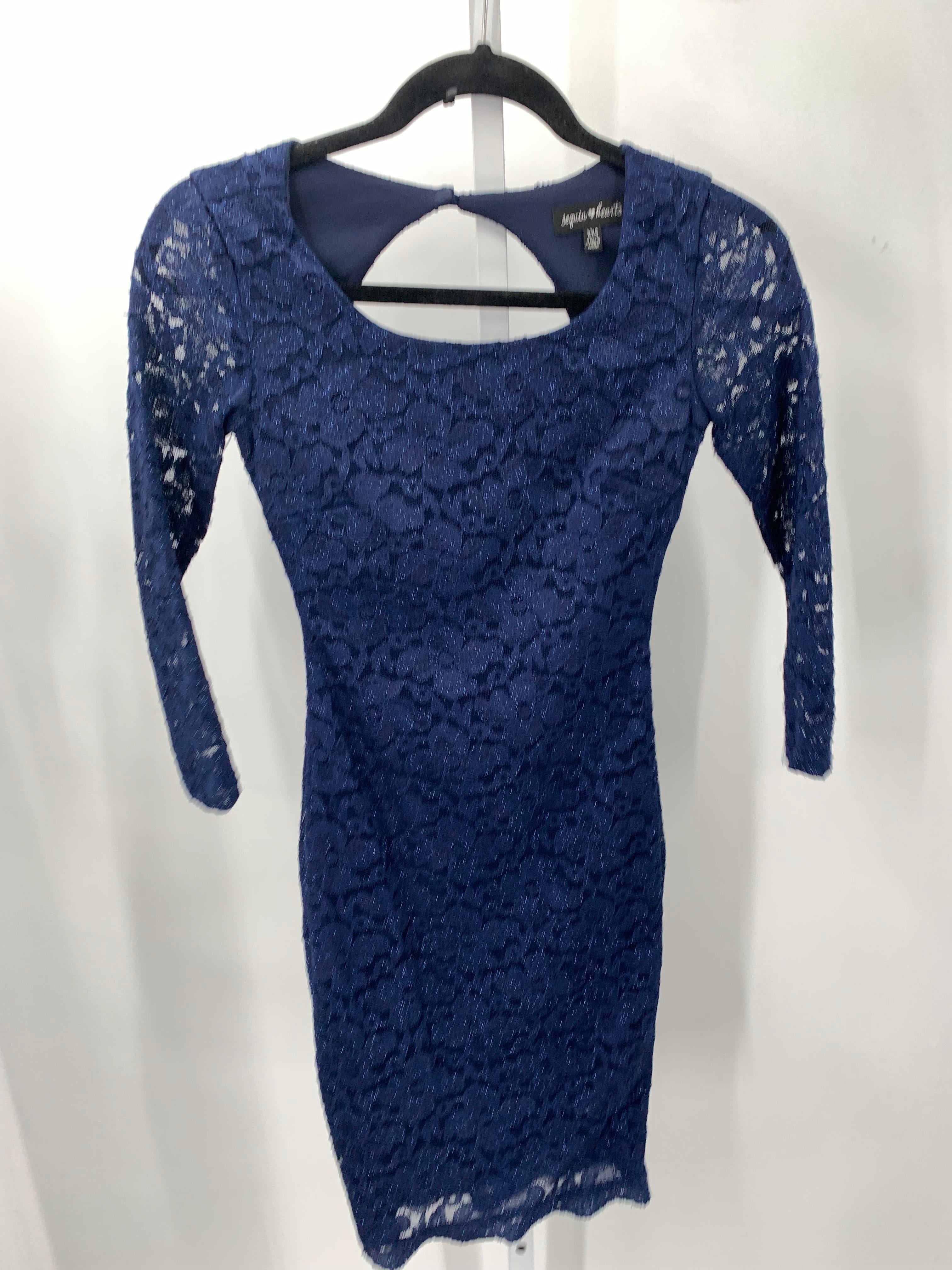 Sequin Hearts Size XXS Juniors Long Sleeve Dress