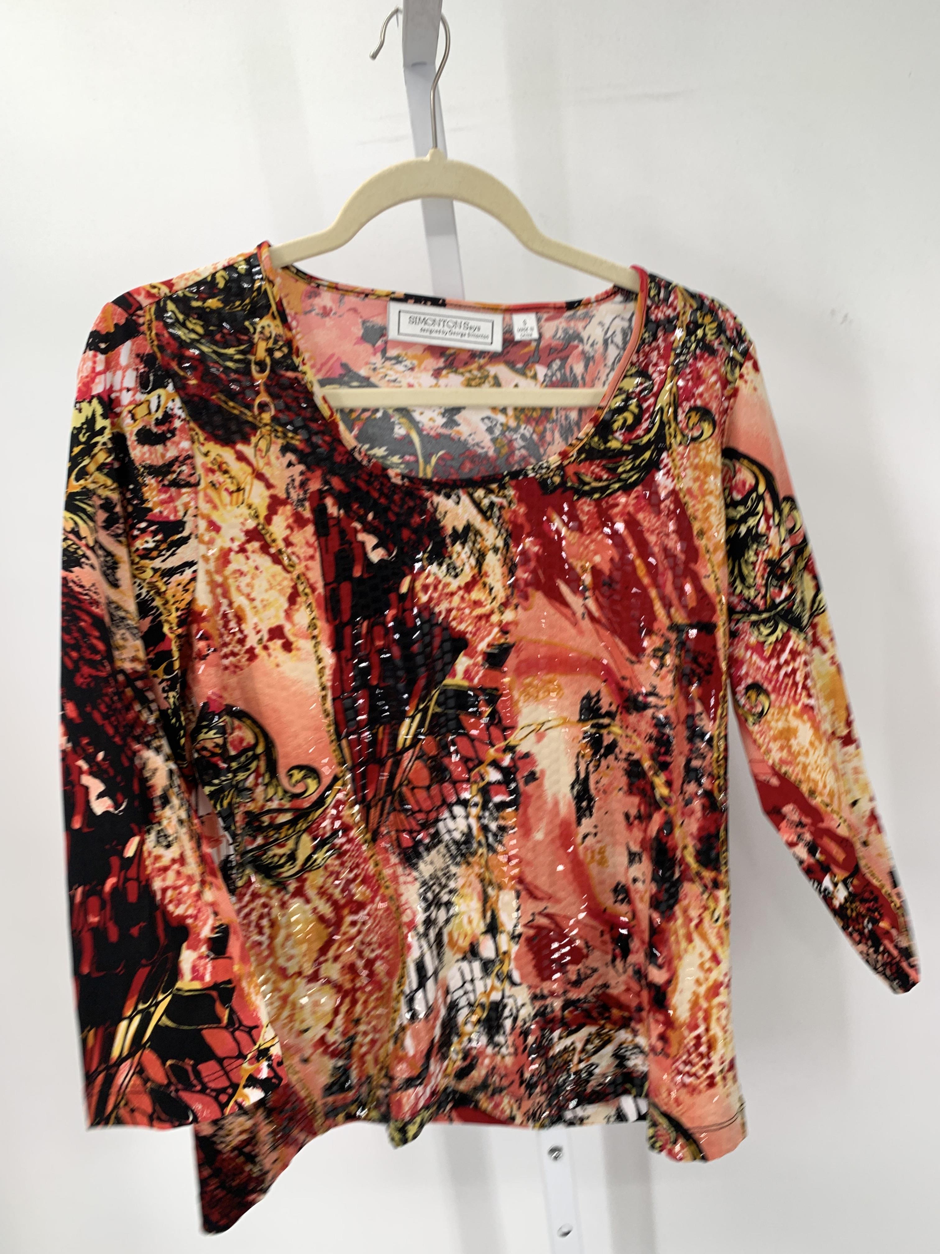 Simonton Says Size Small Misses 3/4 Sleeve Shirt