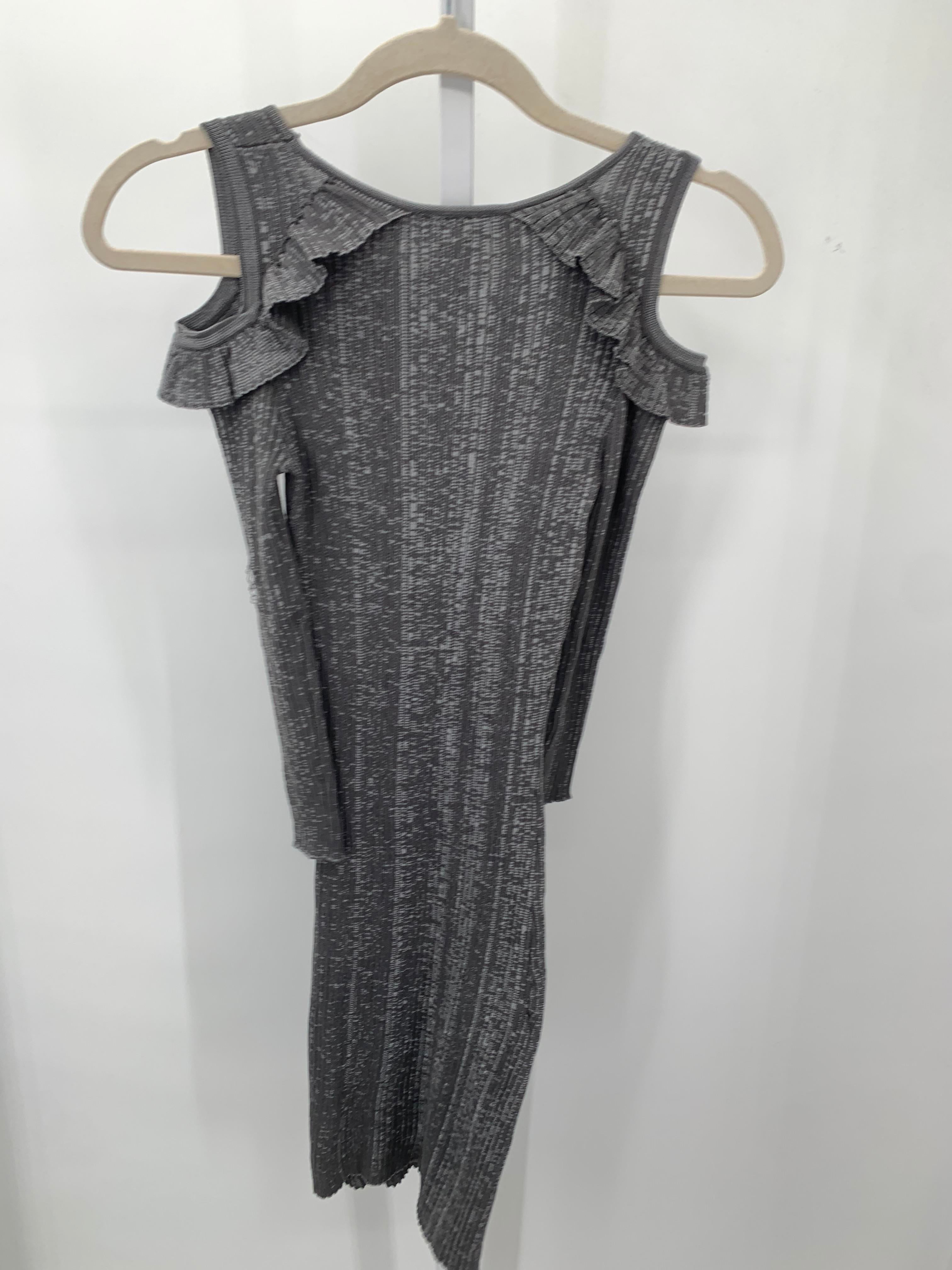 Derek Heart Grey Size Small Juniors Long Sleeve Dress