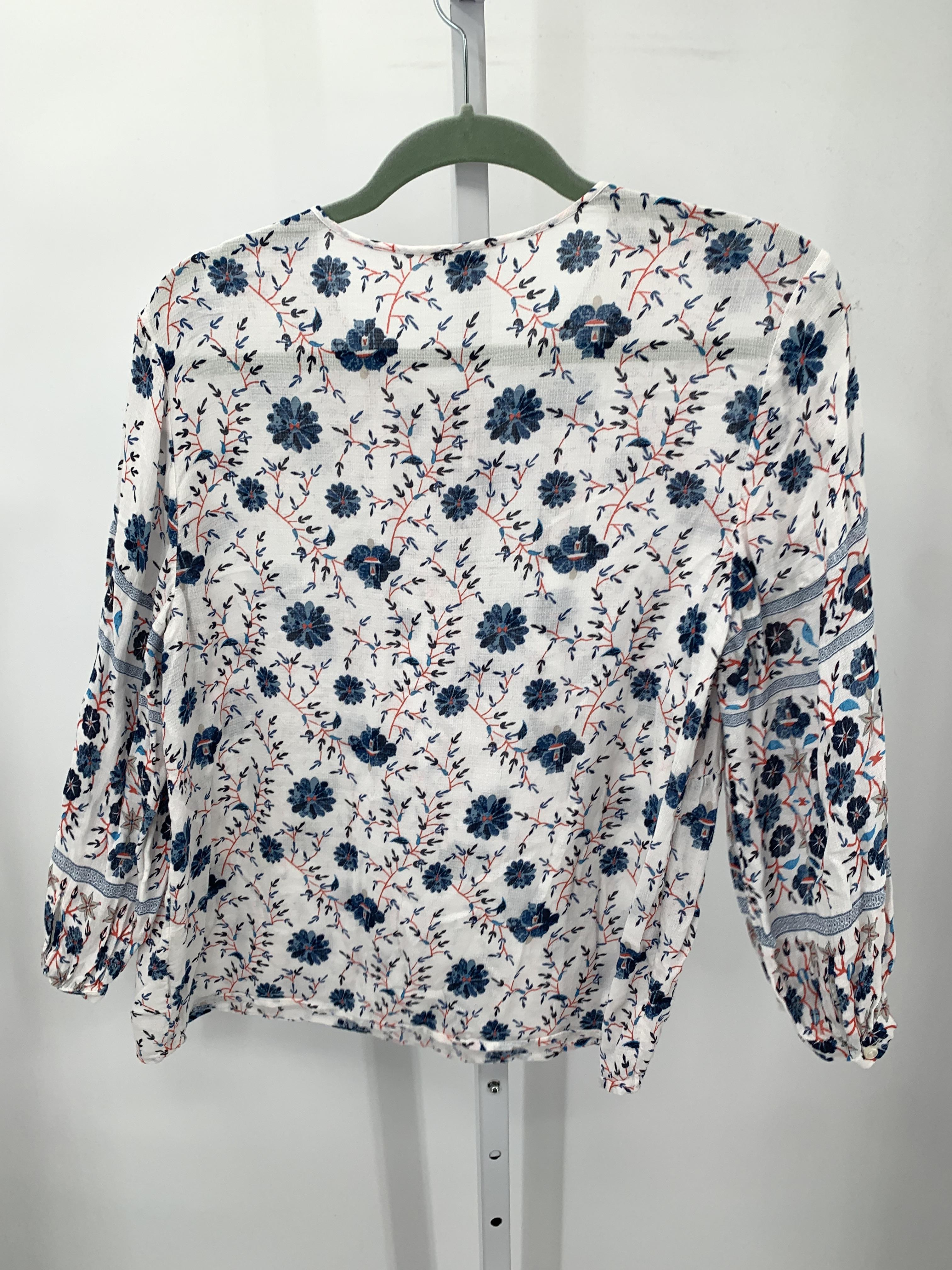 Lucky Brand Size Large Misses 3/4 Sleeve Shirt