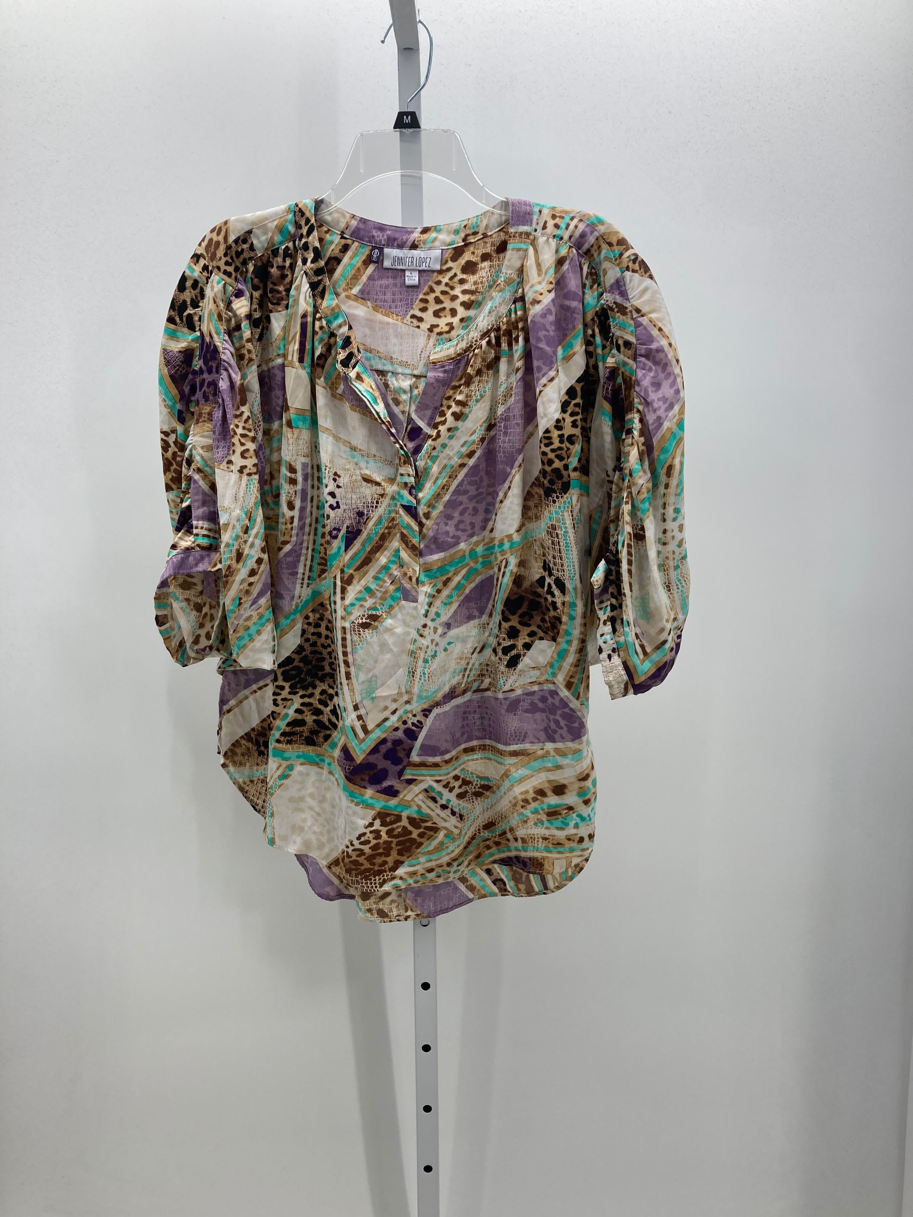 Jennifer Lopez Size Large Misses Short Sleeve Shirt