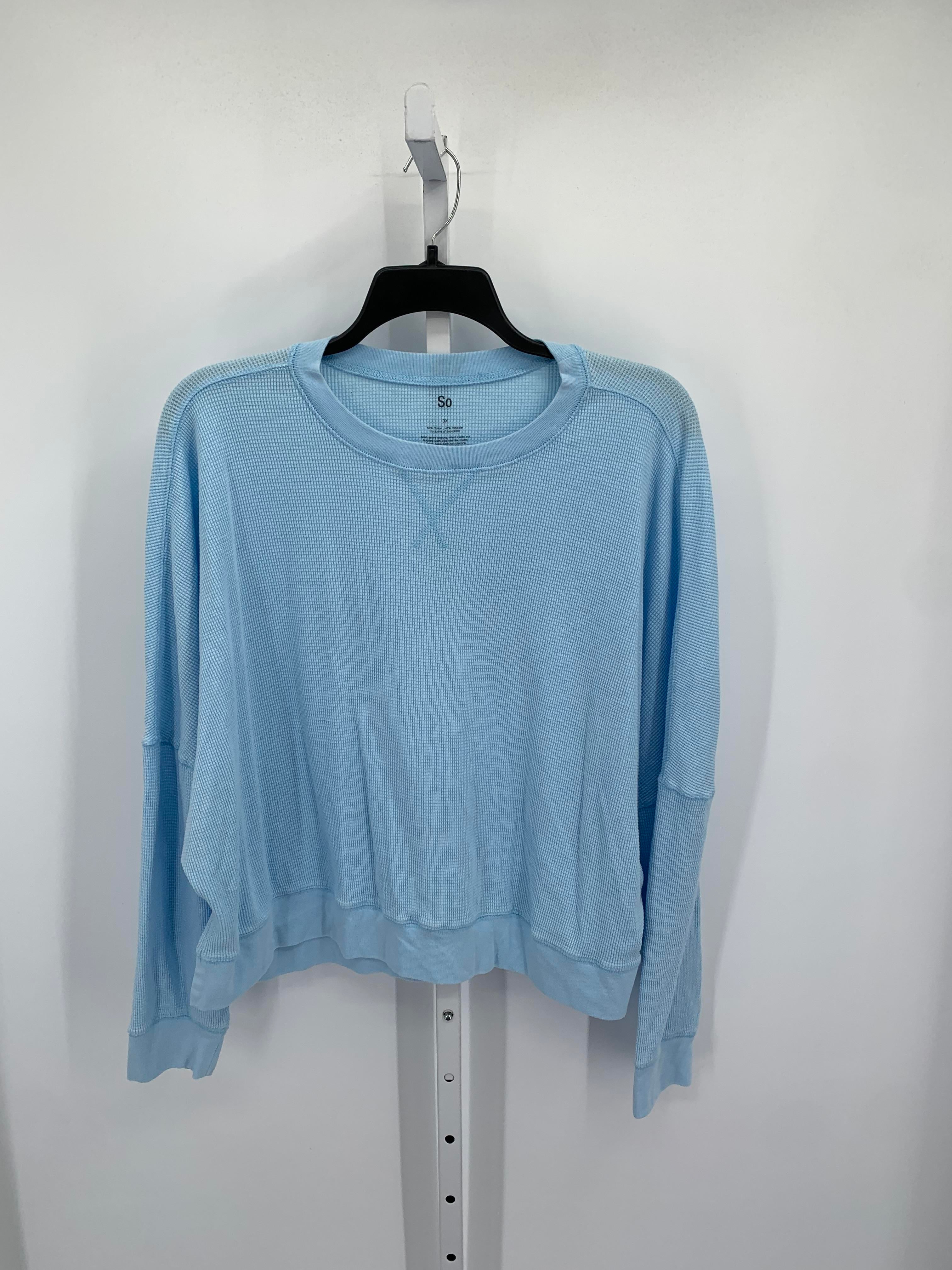 SO Size 3X Womens Long Sleeve Shirt