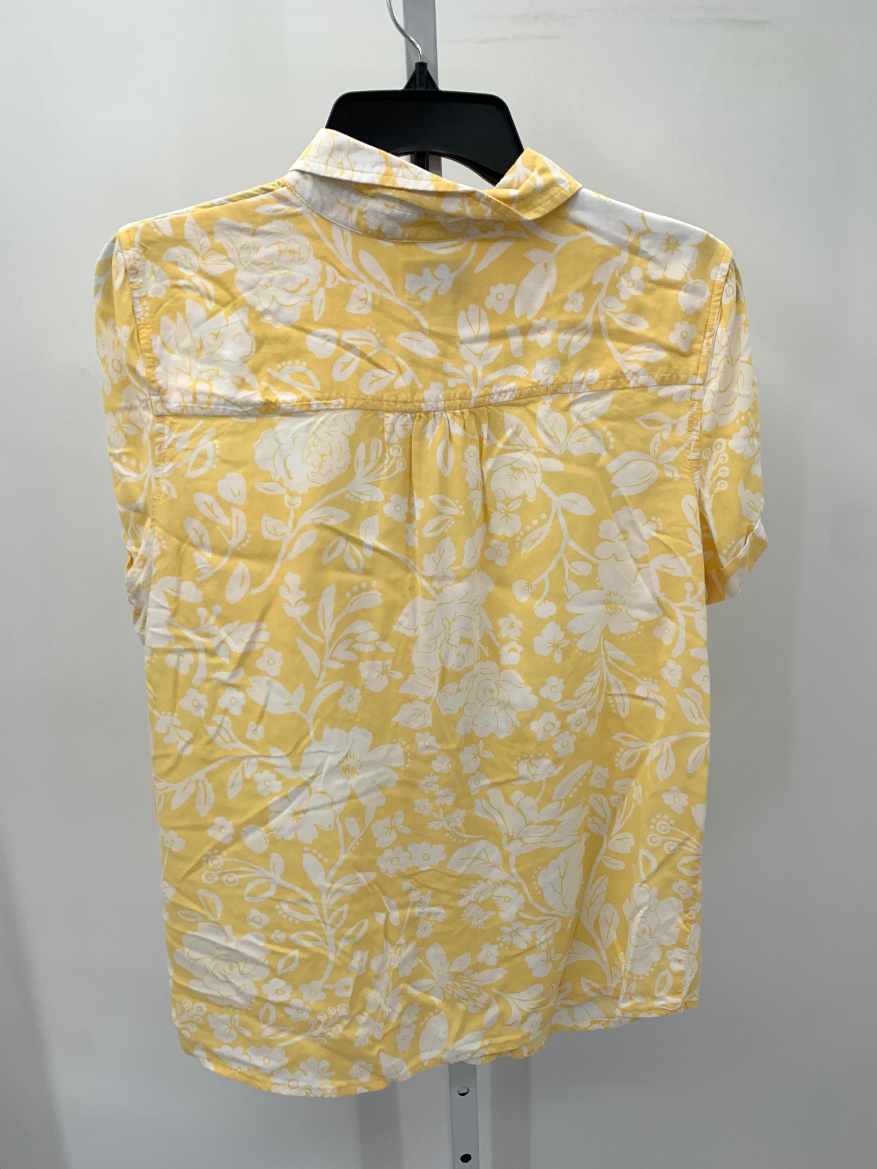 Croft & Barrow Size Large Misses Short Sleeve Shirt