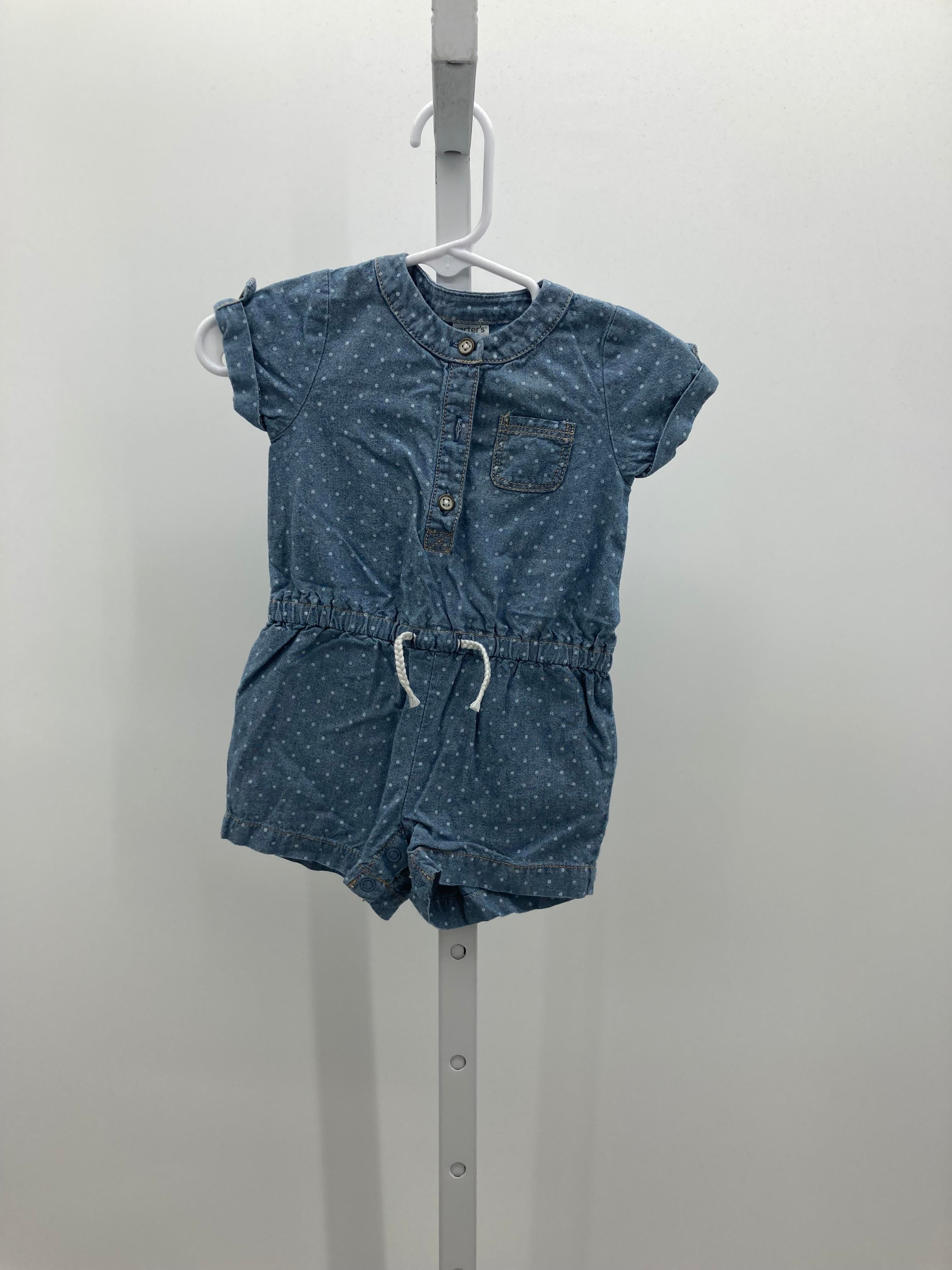 Carters Size 6 Months Girls Short Slv. Romper