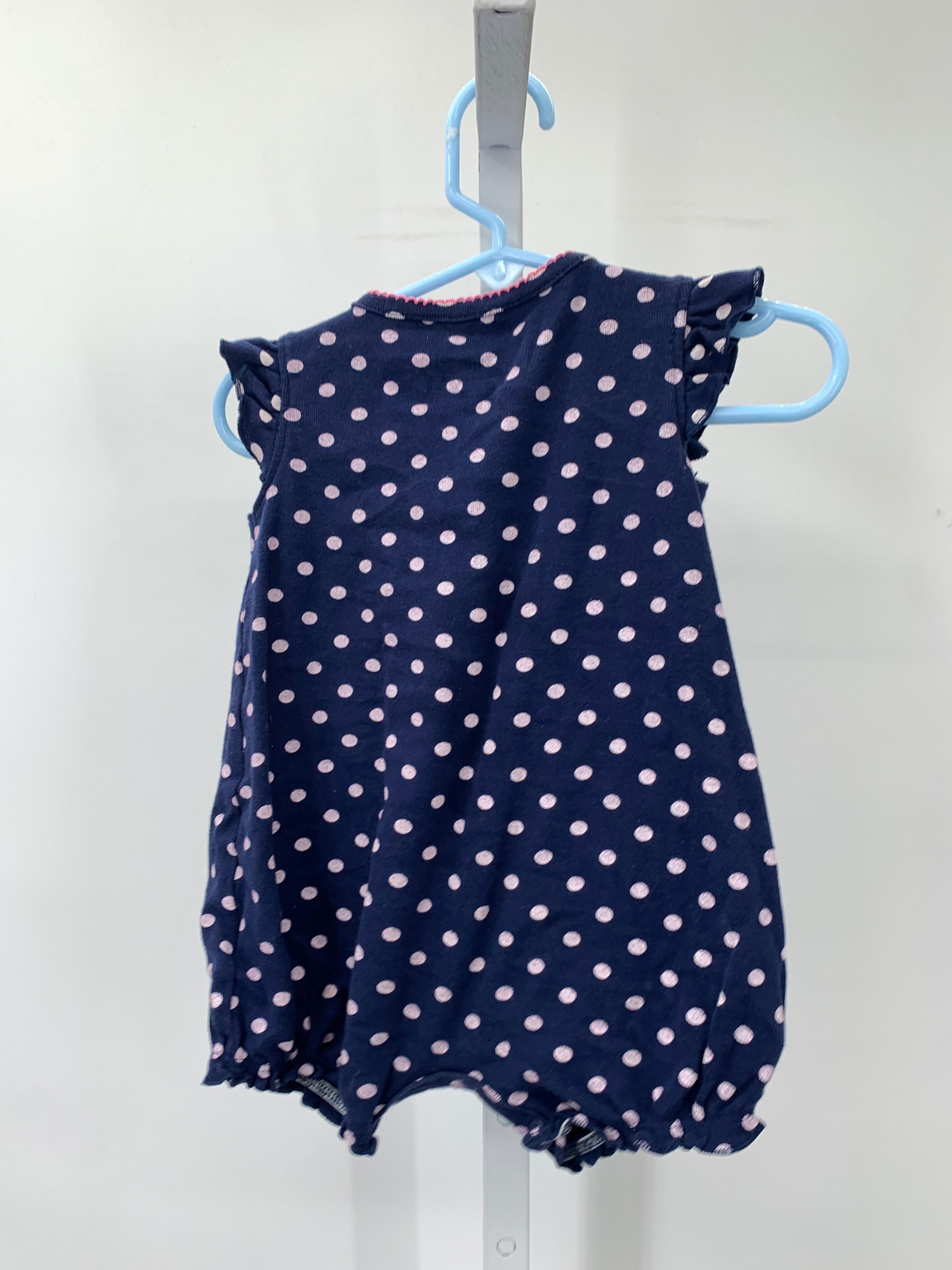 Simple Joys Size 6-9 mon Girls Short Slv. Romper