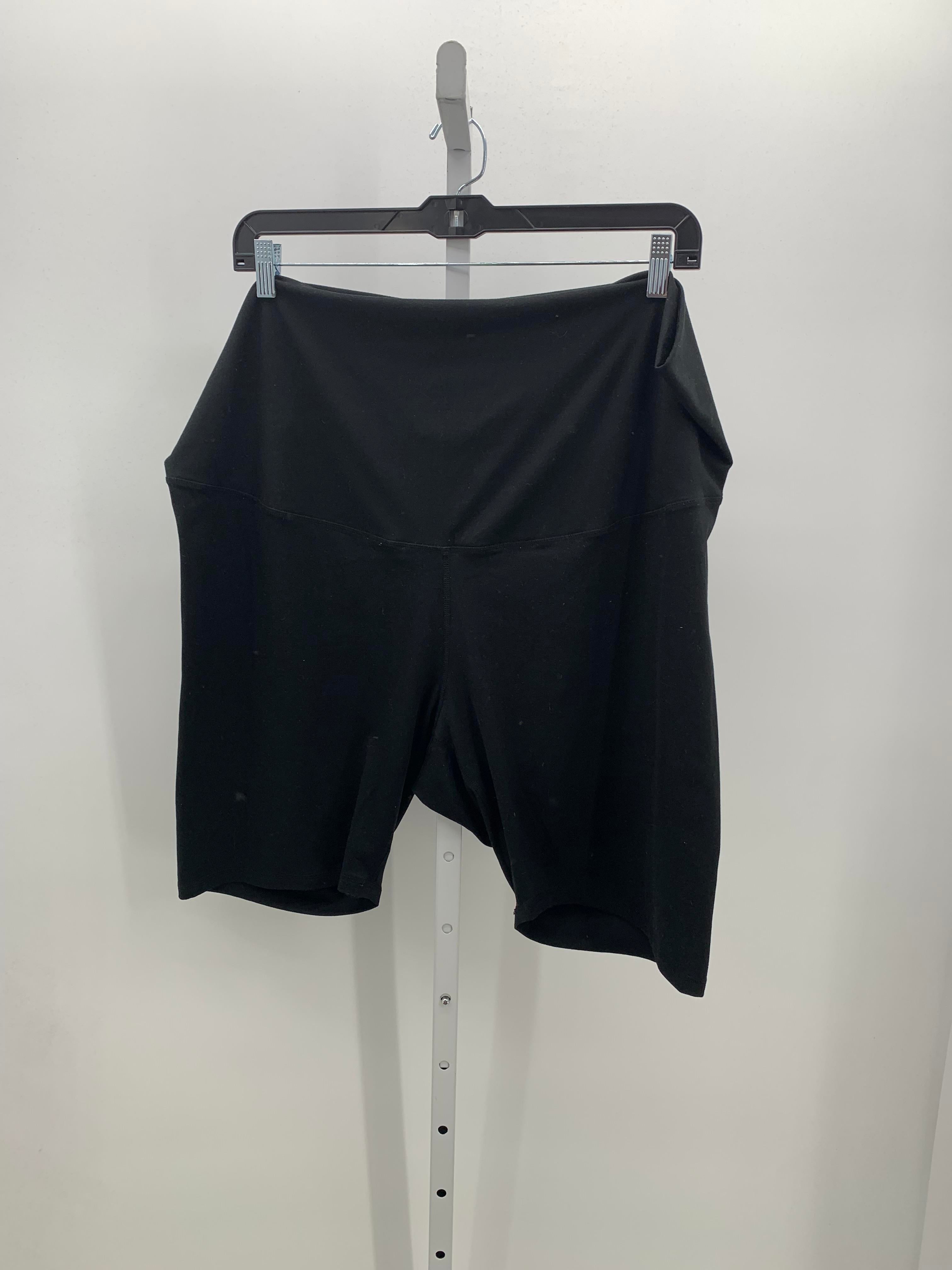 Maurices Black Size 3X Maternity Shorts