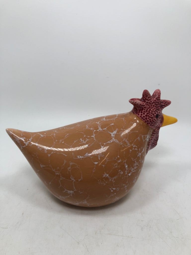 CERAMIC TAN ROOSTER.