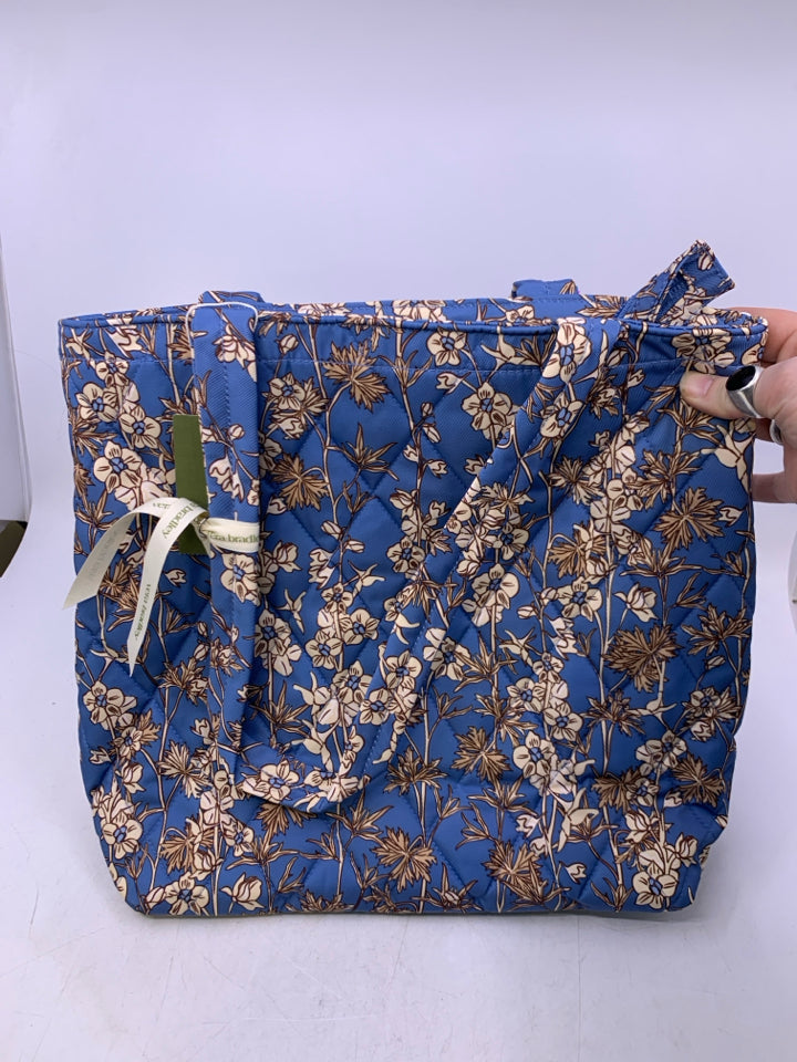 Vera Bradley Small Original Tote in Larkspur Delphinum- New With Tags