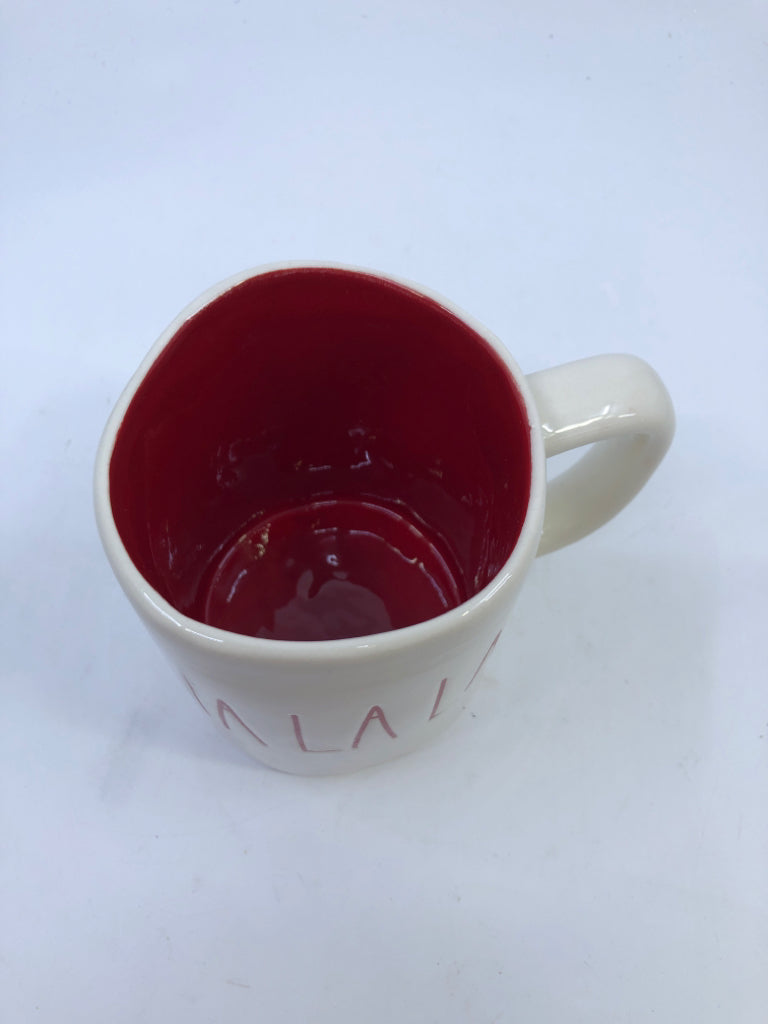 RAE DUNN FA LA LA MUG.