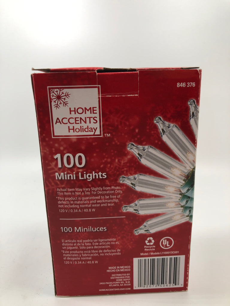 100 MINI CHRISTMAS LIGHTS IN BOX
