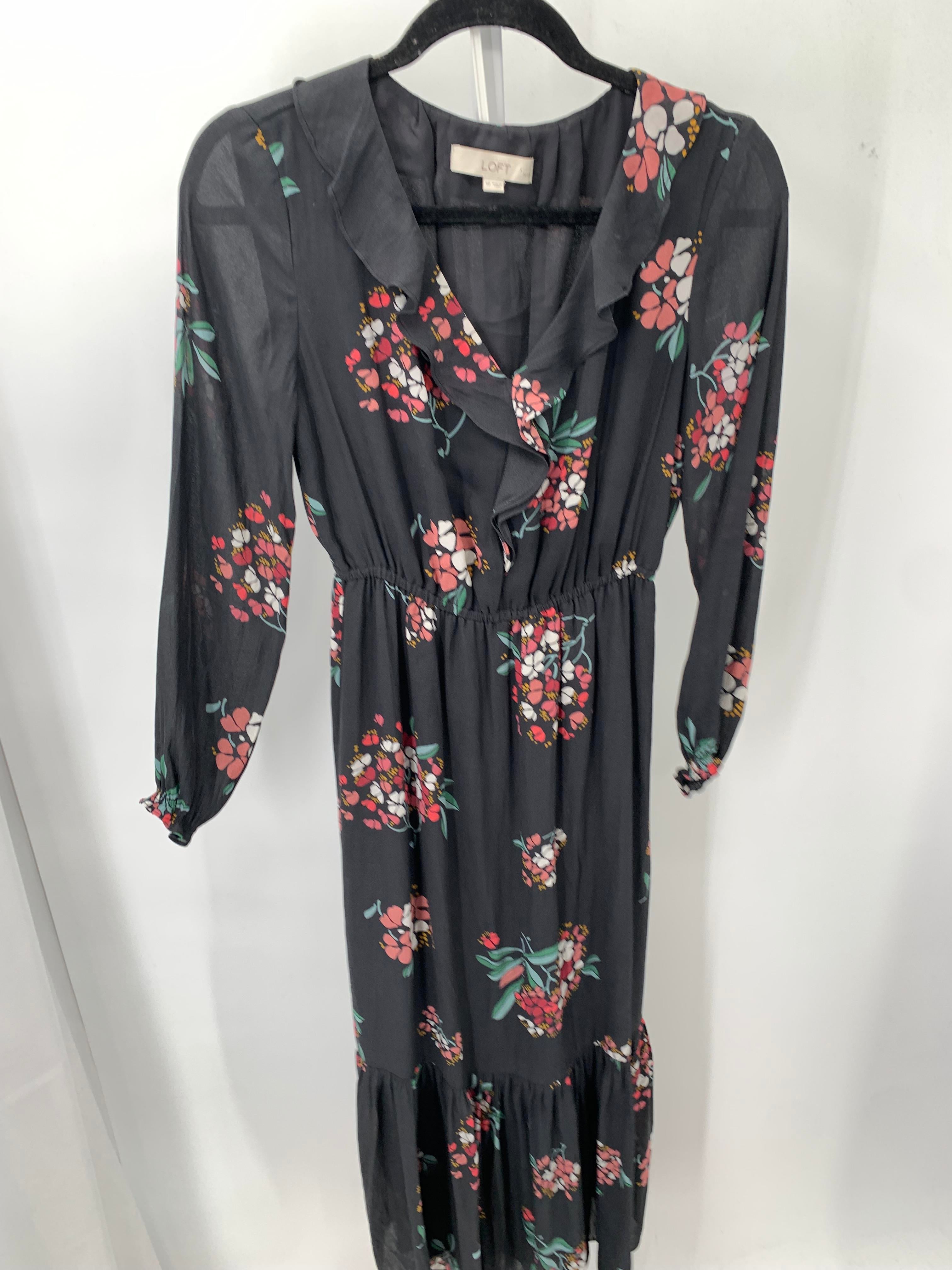Loft Size Small Petite Petite Long Sleeve Dress