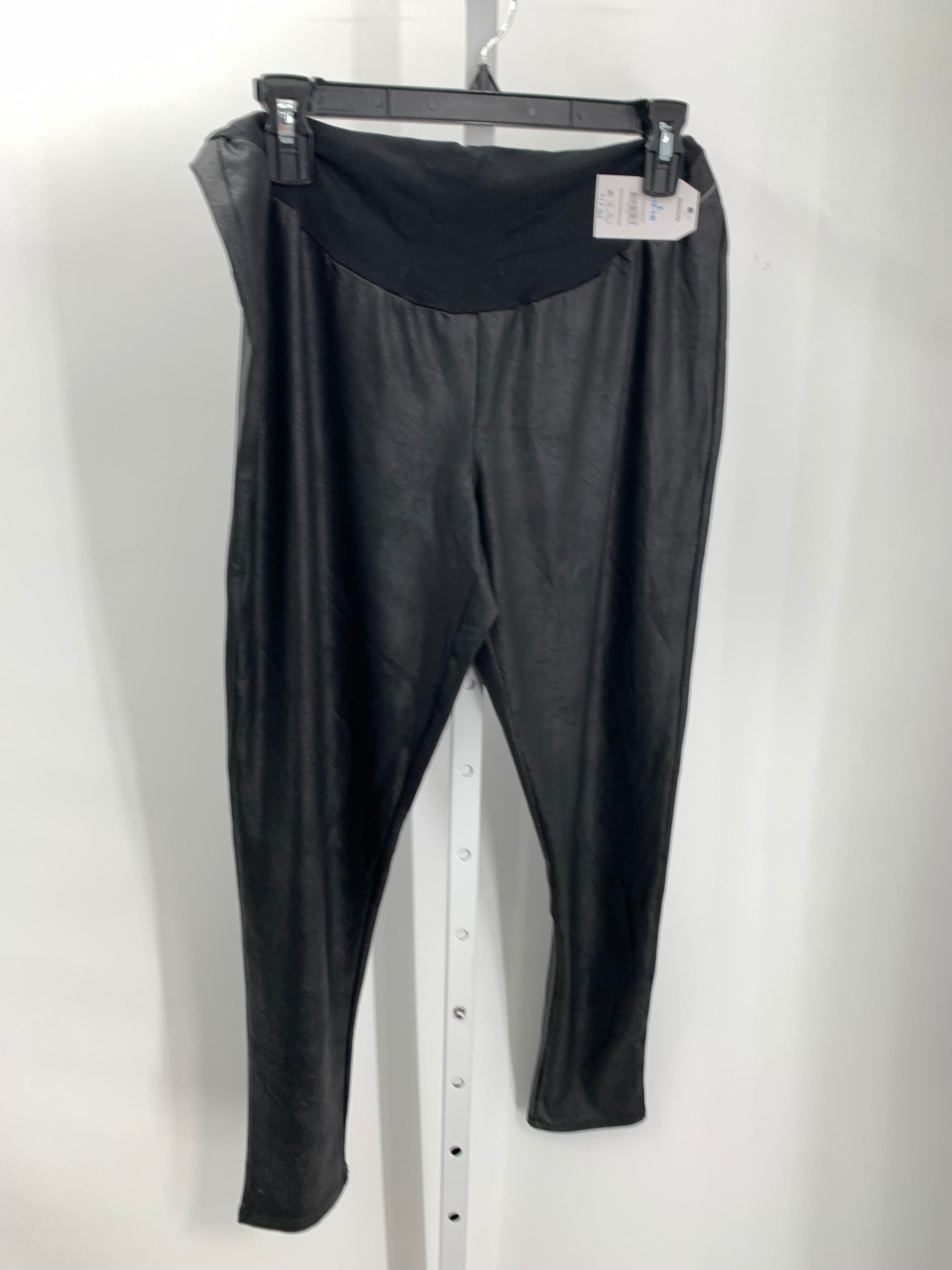 Time and Tru Black Size Large Maternity Pants