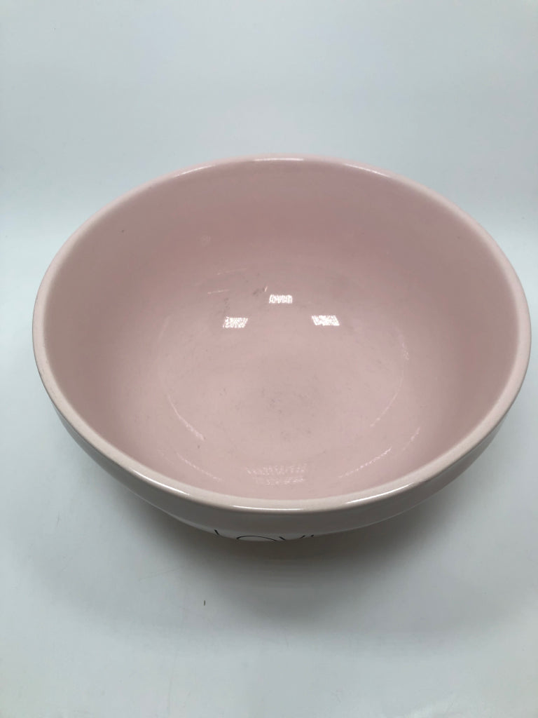 RAE DUNN PINK LOVE BOWL.