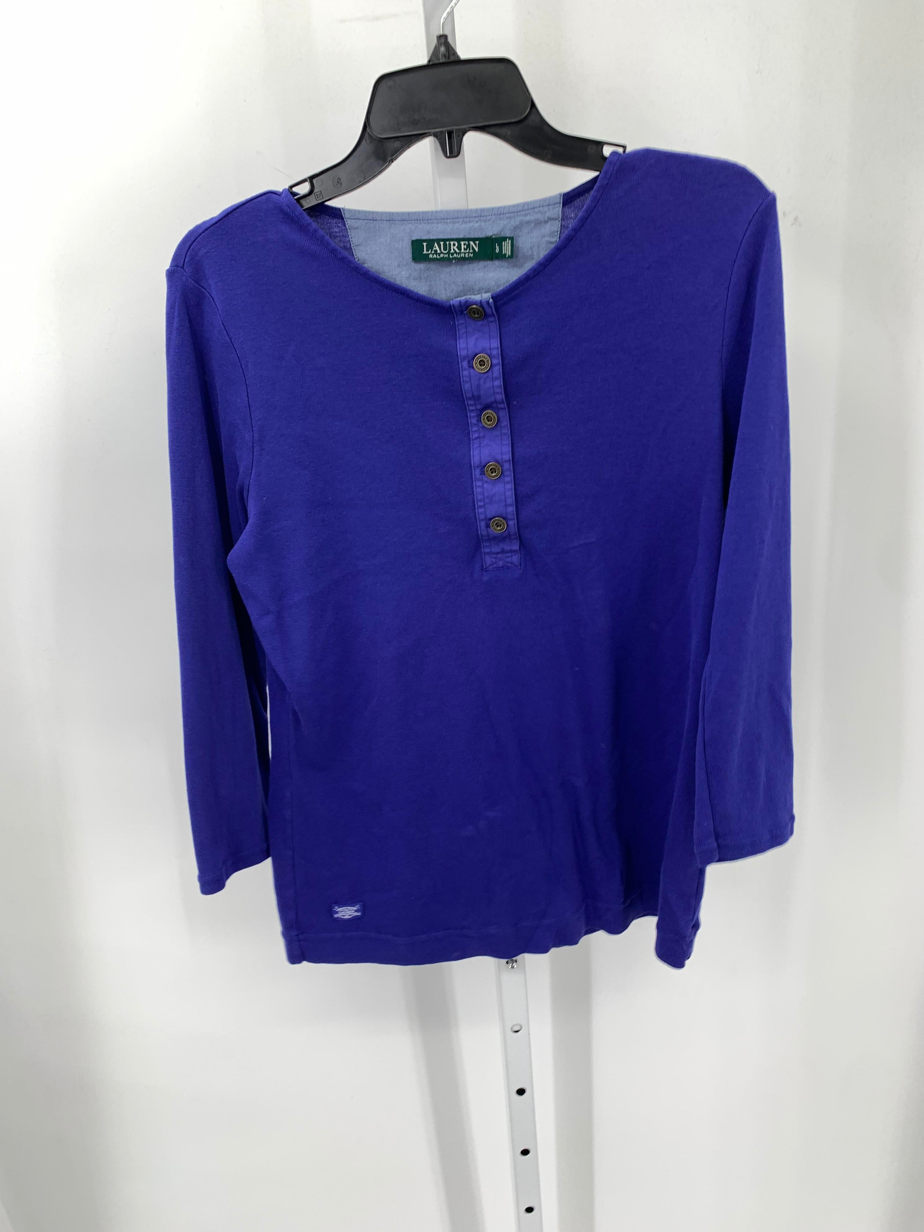 Ralph Lauren Size Large Misses 3/4 Sleeve Shirt