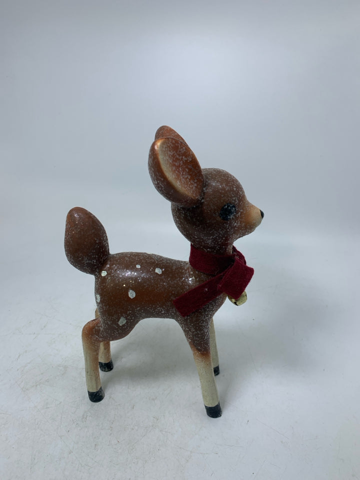 SPARKLE FAWN W/ RED BOW 9.
