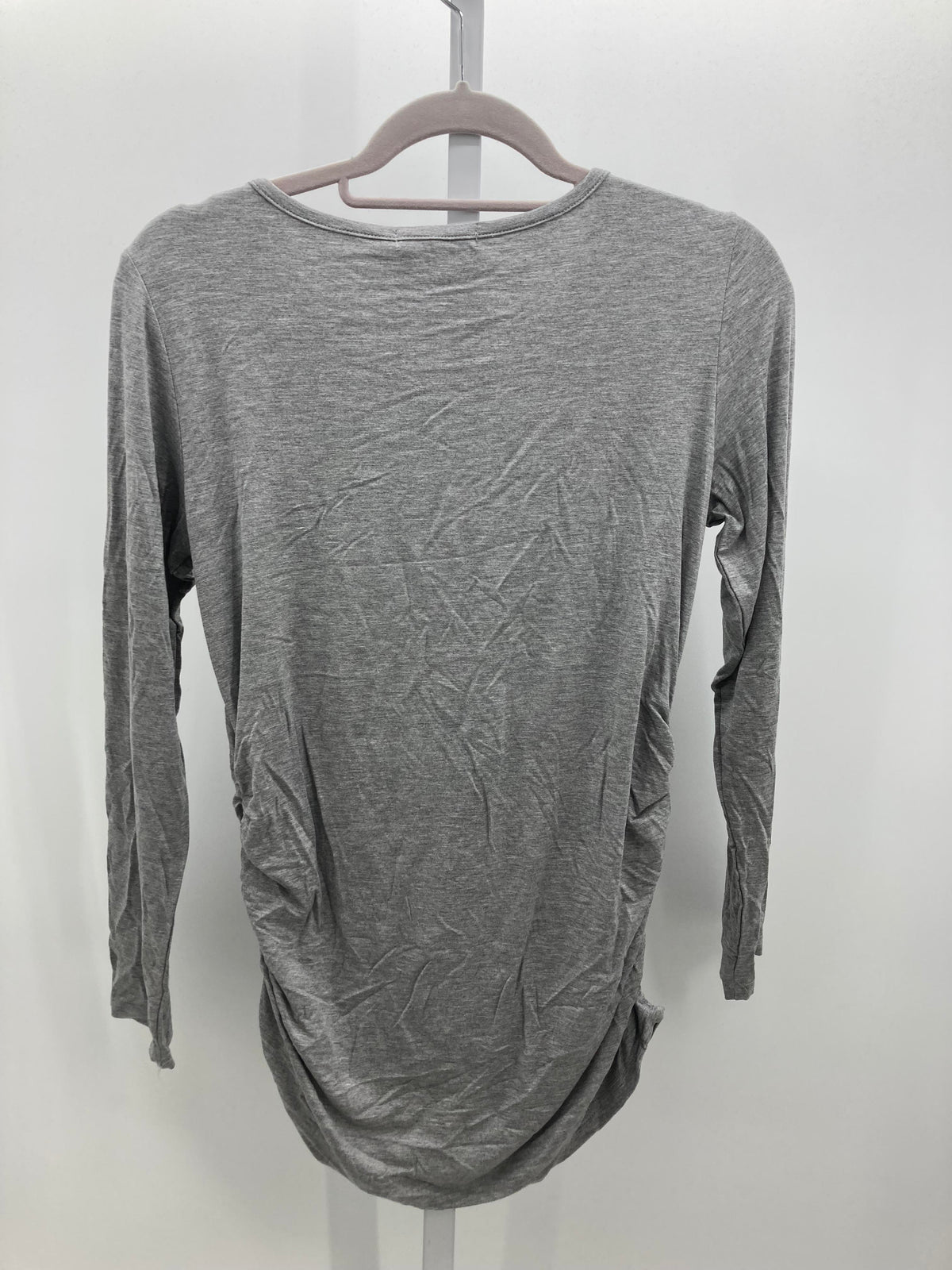 Grey Size Medium Maternity Long Sleeve Shirt