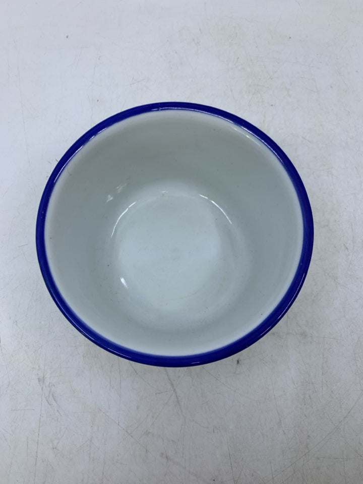 WHITE W/ BLUEBERRIES BOWL.