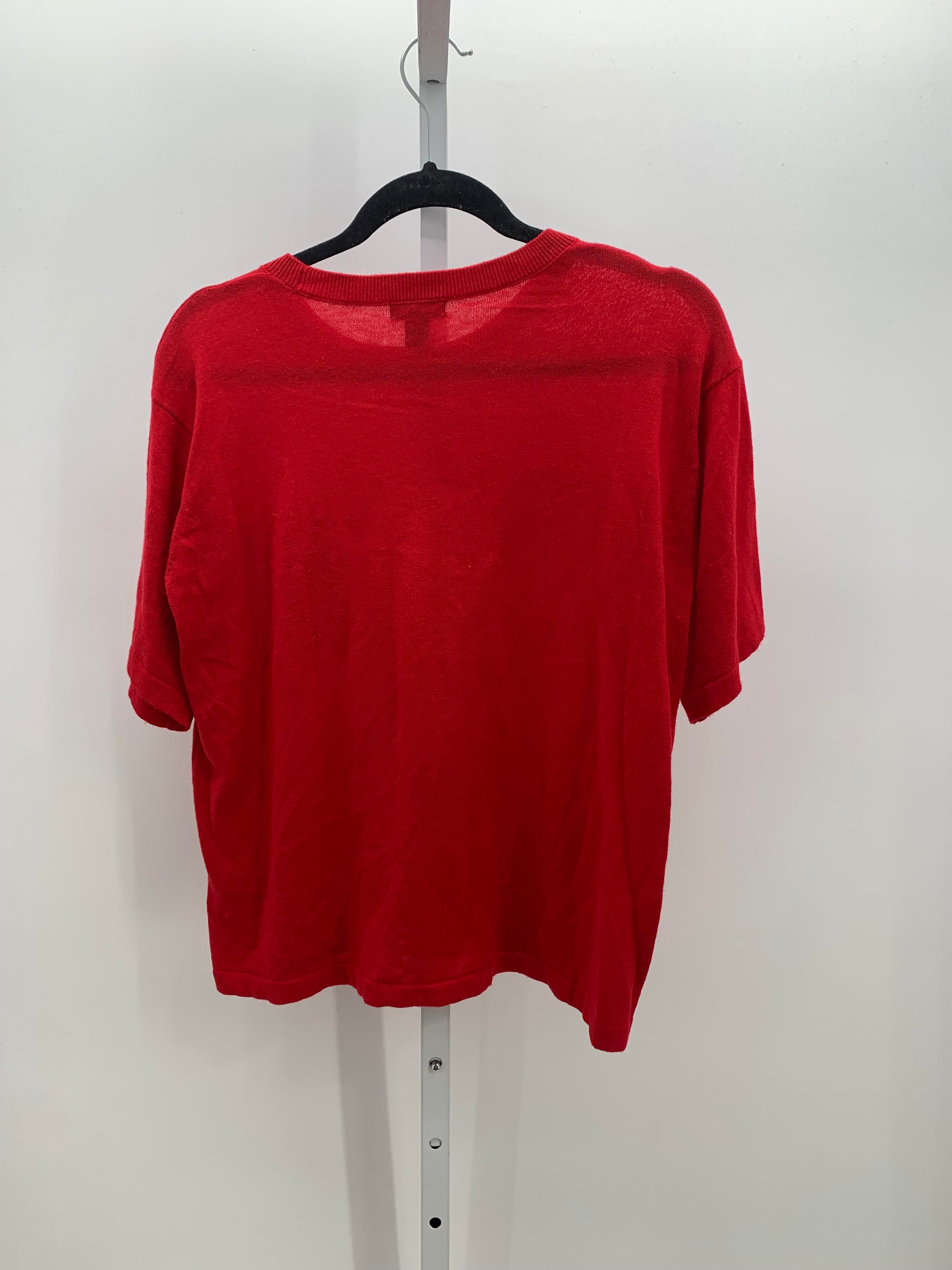 halogen Size Medium Misses Short Slv Sweater