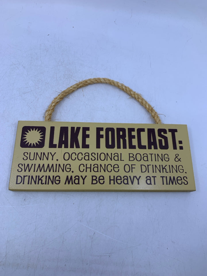 LAKE FORECAST WALL HANGING.